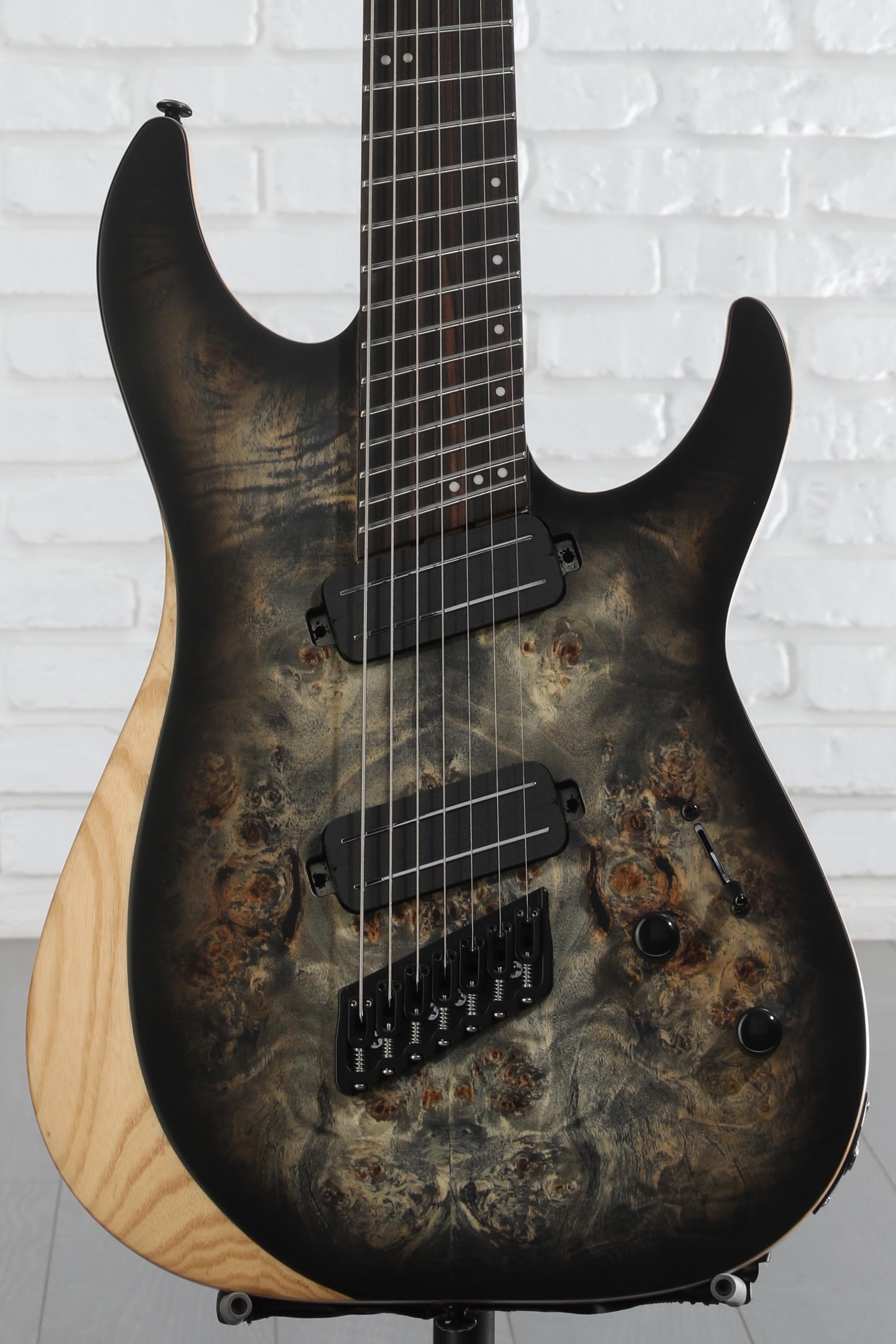 SCHECTER　Reaper-7 Multiscale 4/30まで値下げ中 Schecter Reaper-7 Multiscale - Satin Charcoal Burst | Sweetwater