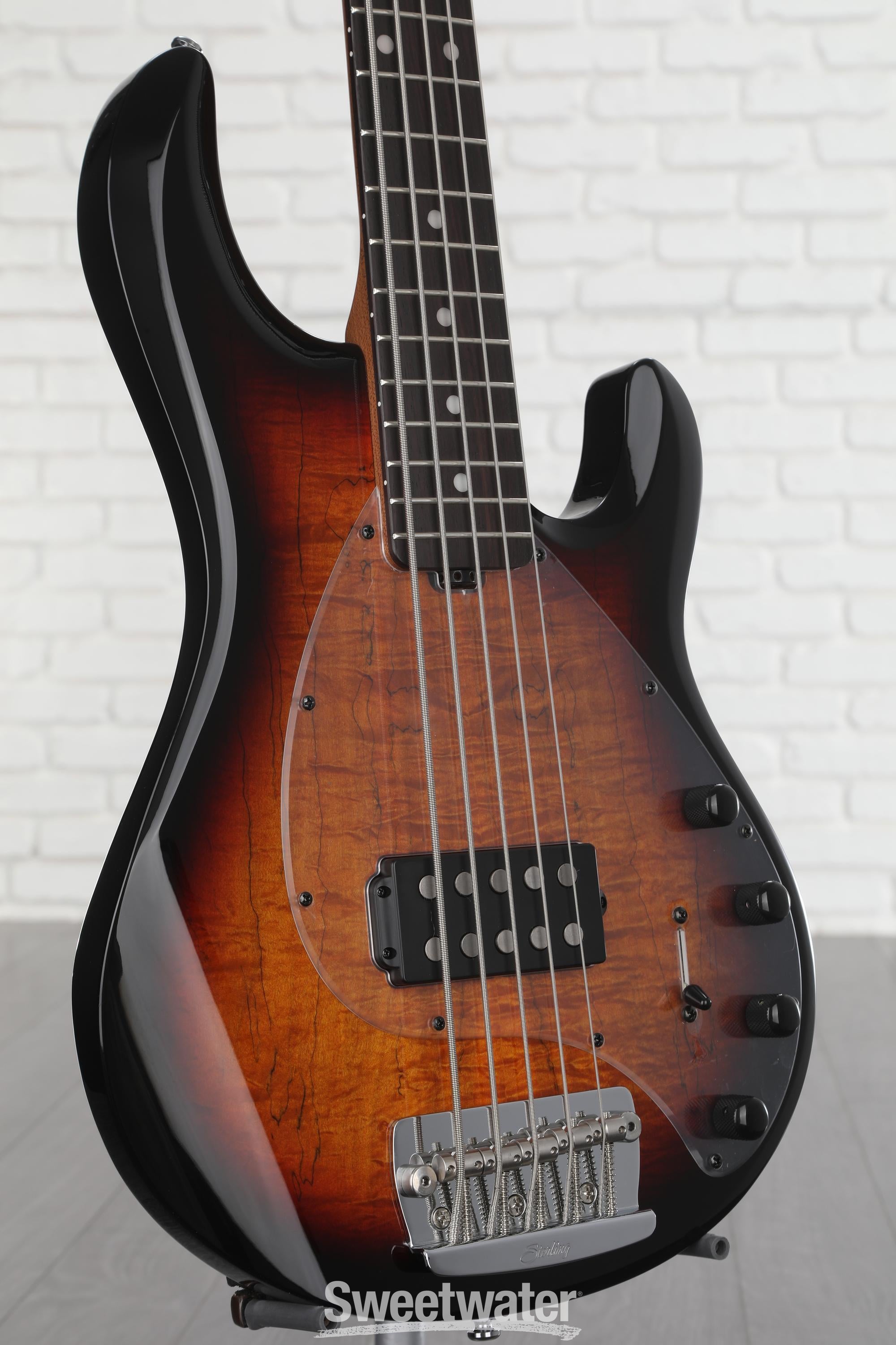 Photo of Sterling By Music Man StingRay RAY35 Bass Guitar - 3-tone Sunburst
