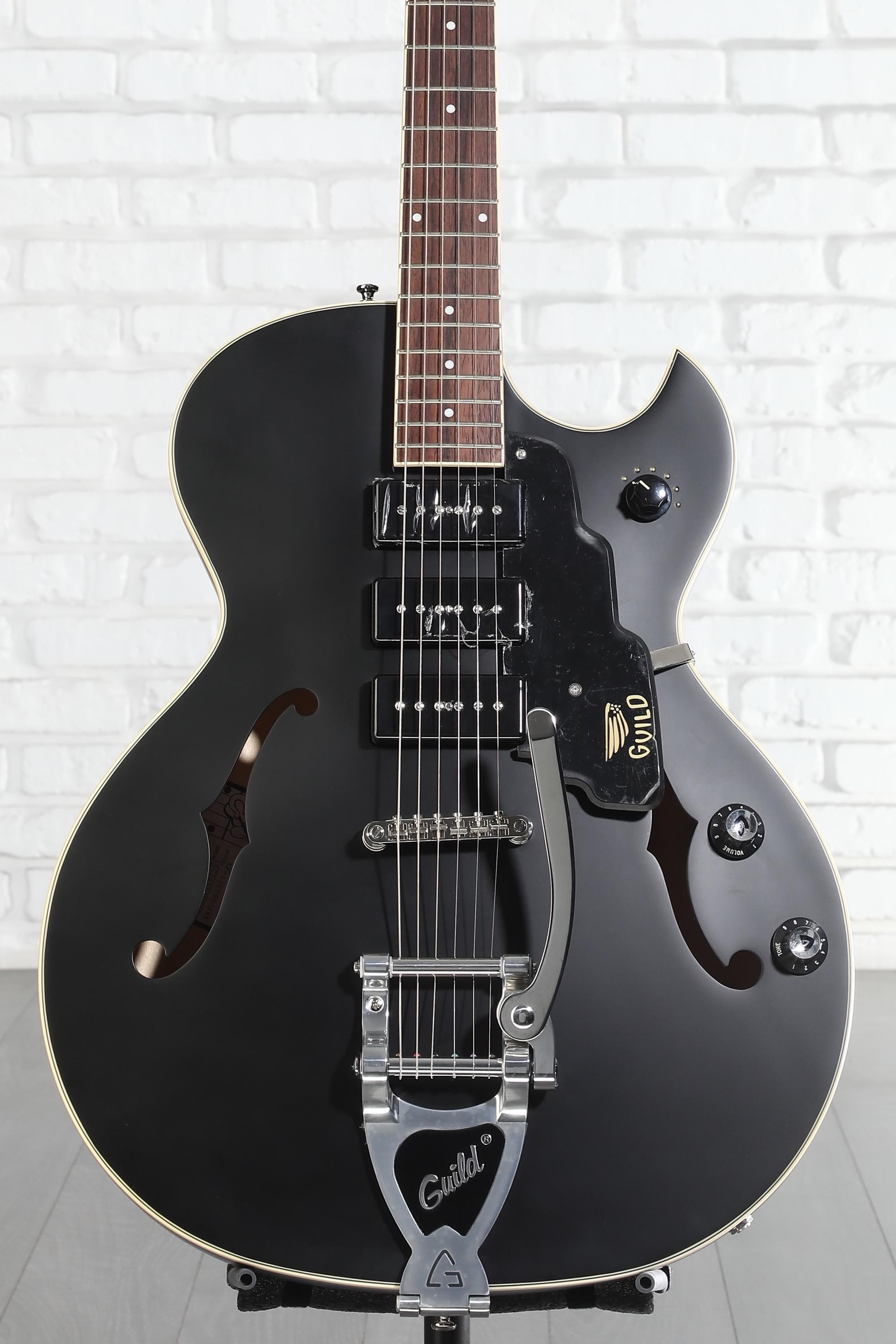 Guild Starfire I Jet 90 Electric Guitar - Satin Black | Sweetwater