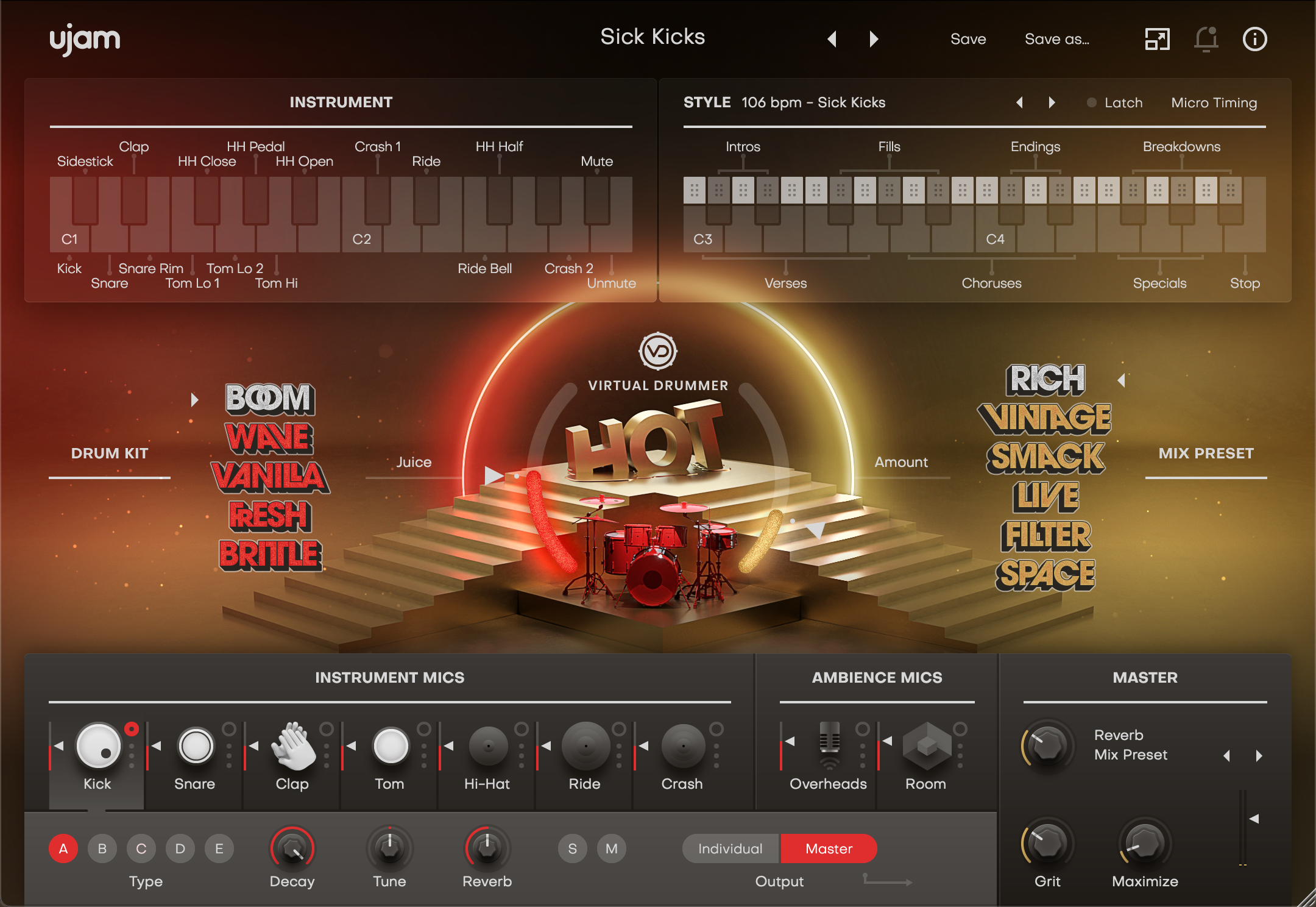 UJAM Virtual Drummer Hot Beat Creation Software | Sweetwater