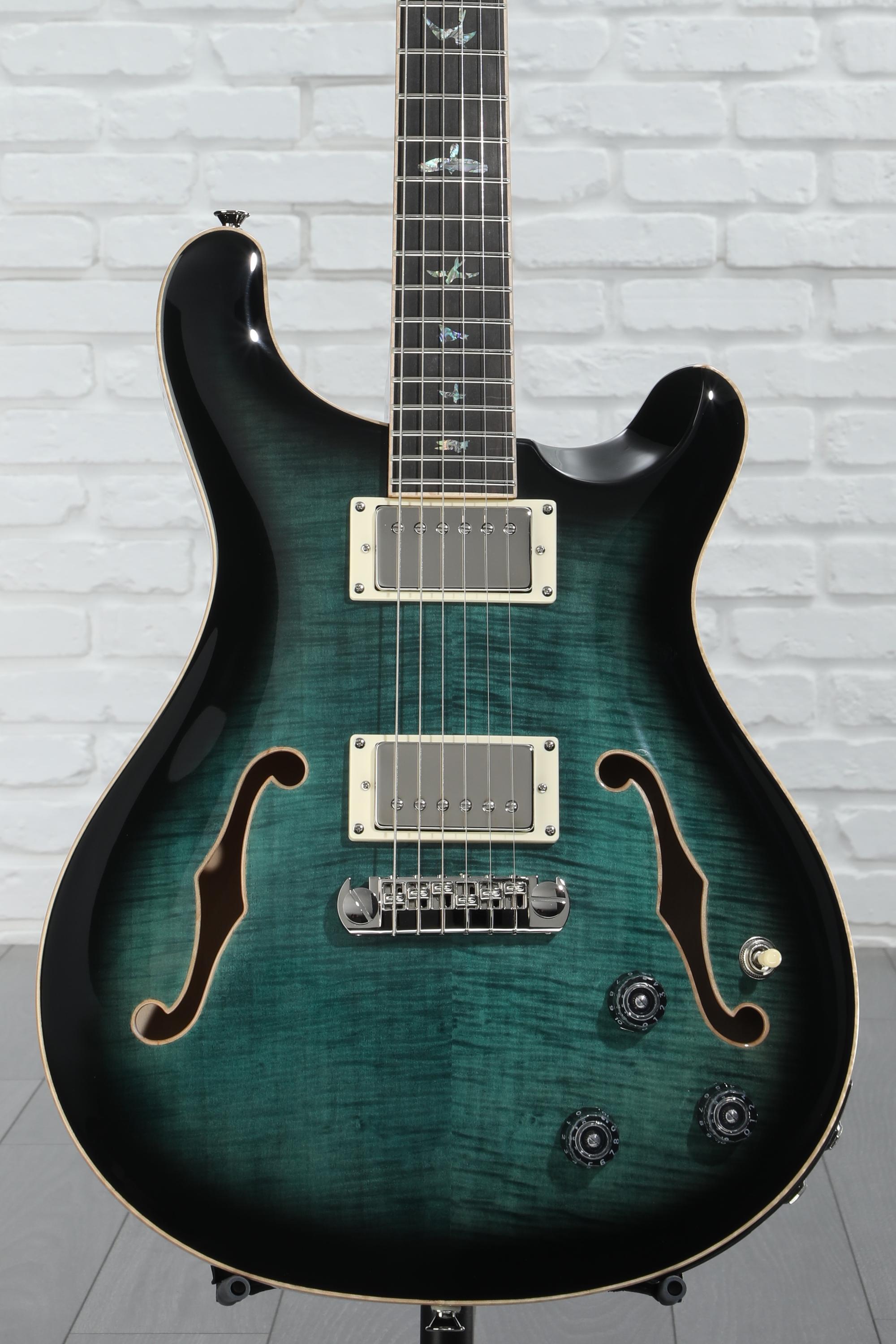PRS SE Hollowbody II Piezo Electric Guitar - Peacock Blue