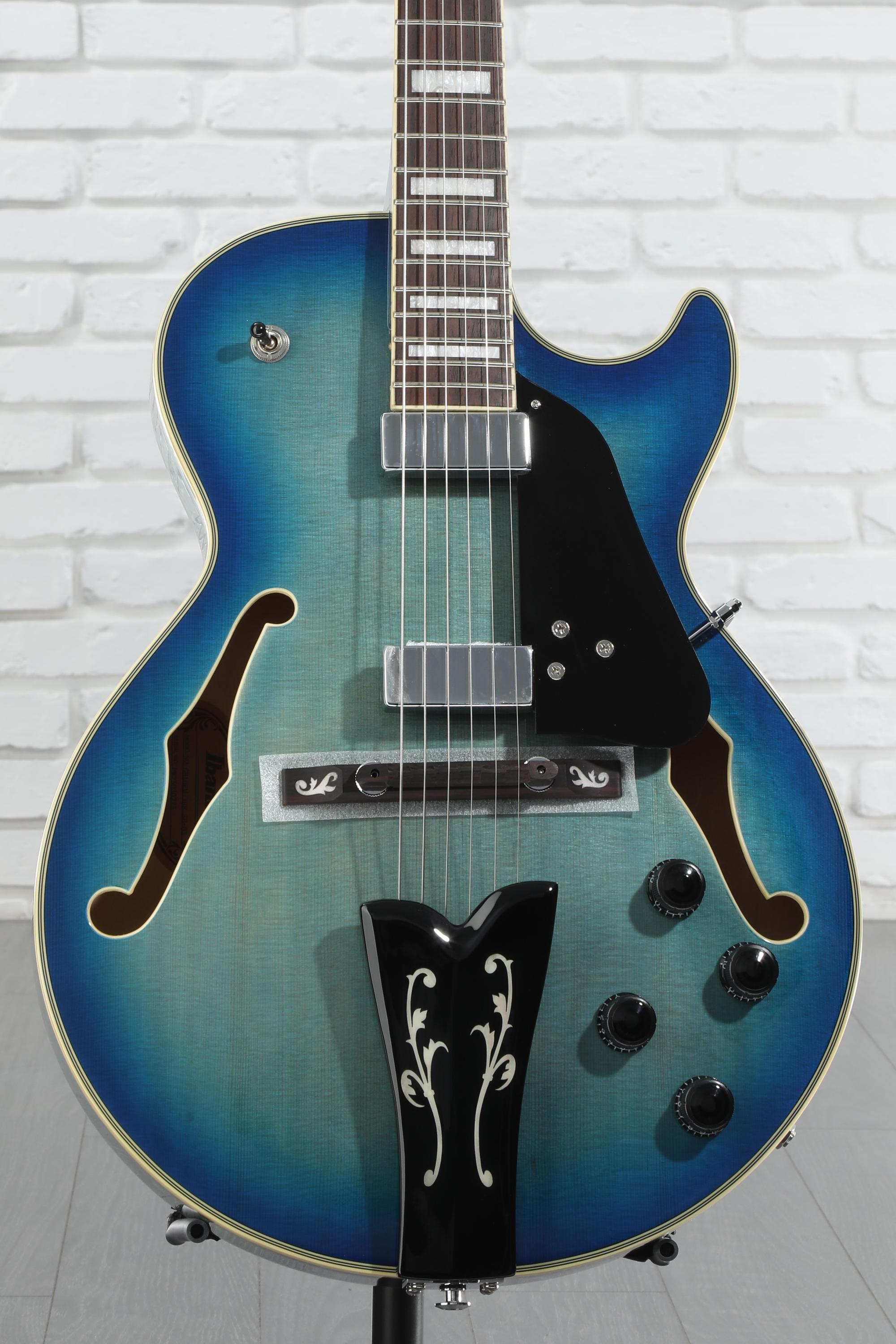 Ibanez George Benson Signature GB10EM - Jet Blue Burst