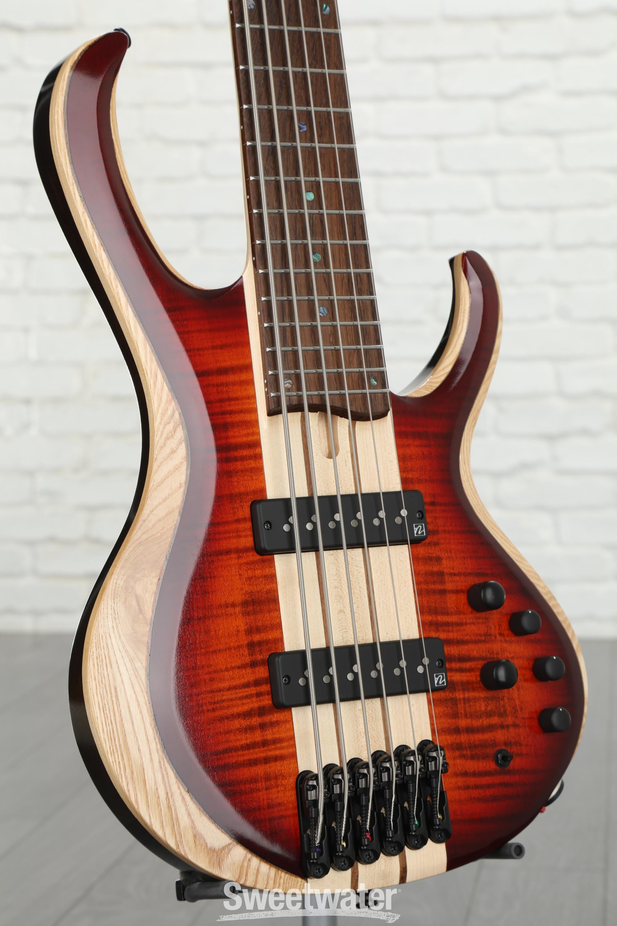 Ibanez BTB20TH6 20th Anniversary Limited Edition Bass Guitar - Brown Topaz  Burst Low Gloss