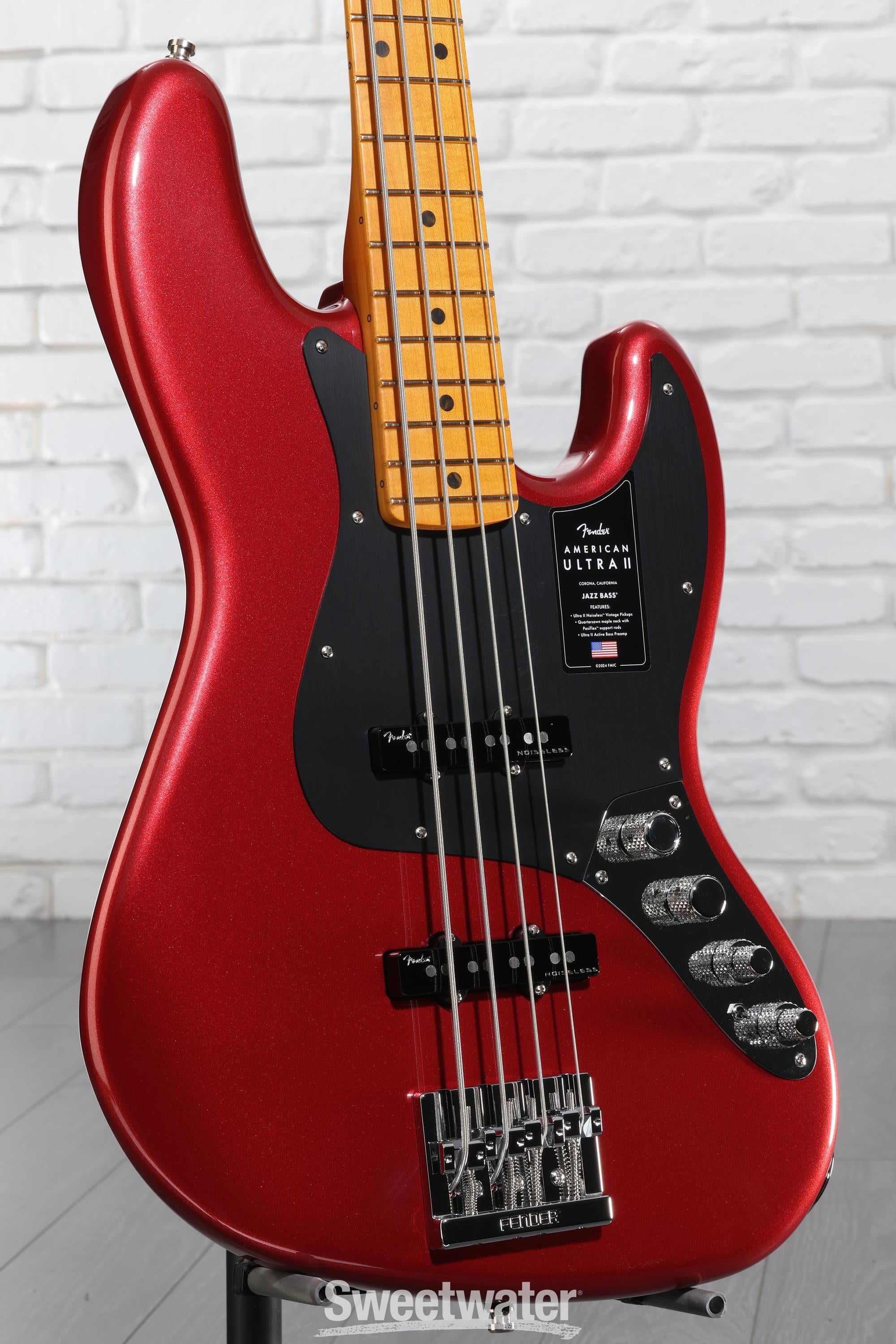 ベース FENDER American Ultra II Jazz Bass Fender American Ultra II Jazz Bass - Ultraburst, Ebony