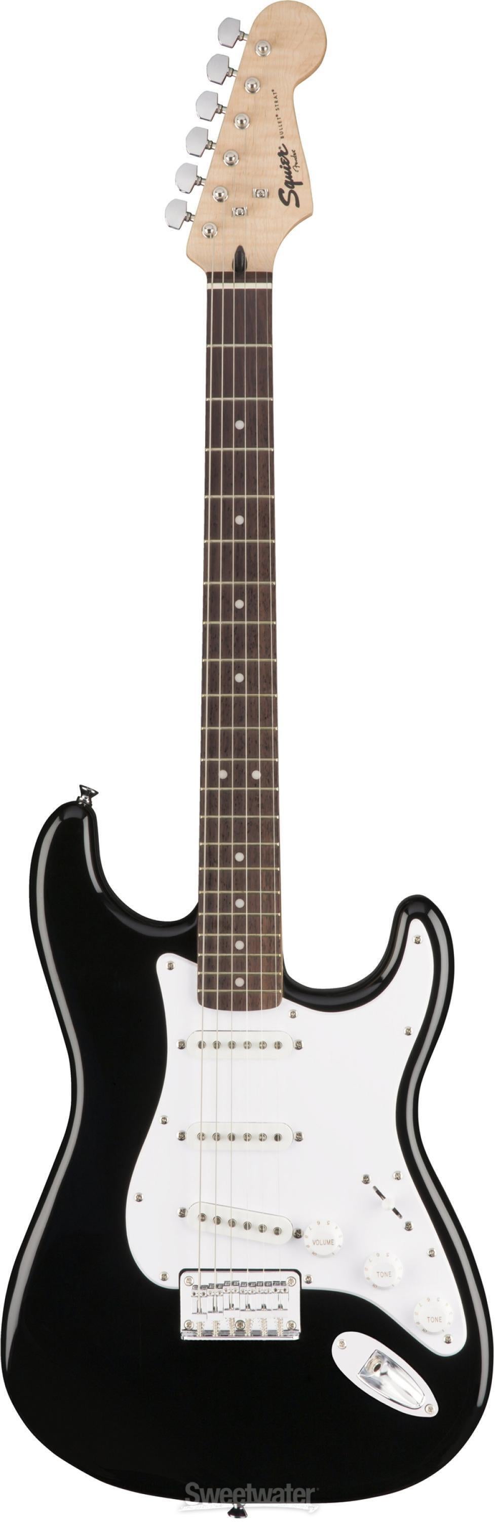 Squier Bullet Strat HT - Black with Rosewood Fingerboard | Sweetwater