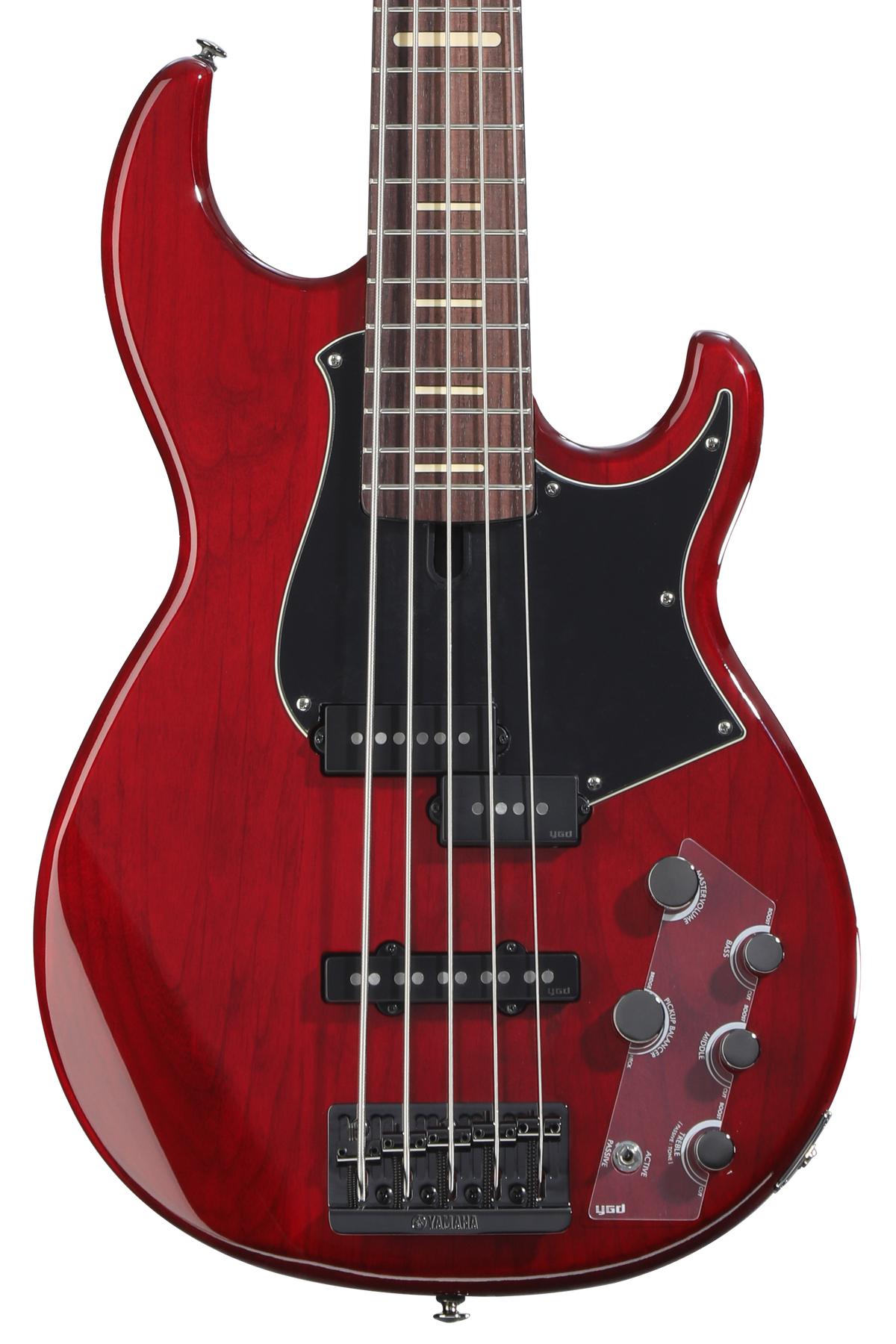Yamaha BB735A 5-string Bass Guitar - Fired Red | Sweetwater