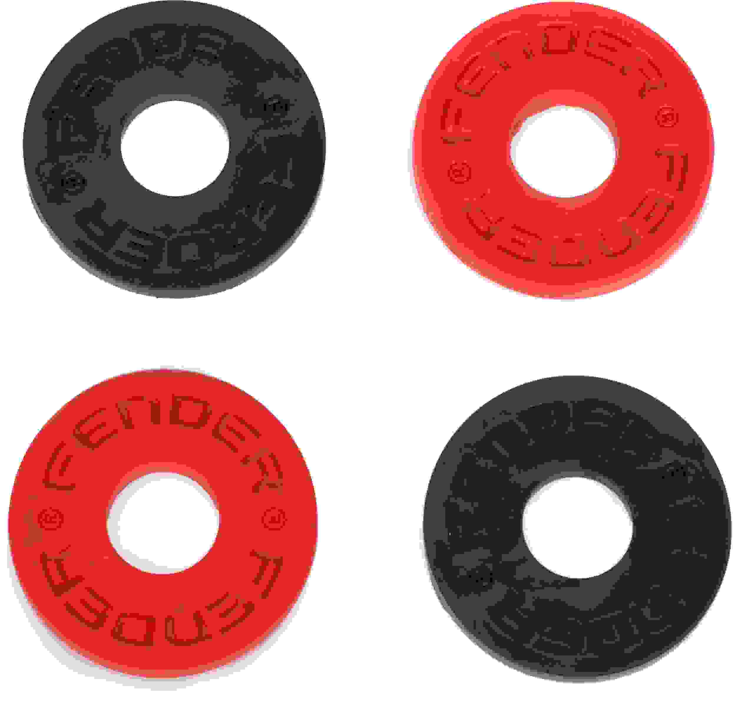 Fender Strap Blocks Strap Locking System (set of 4) - Black/Red