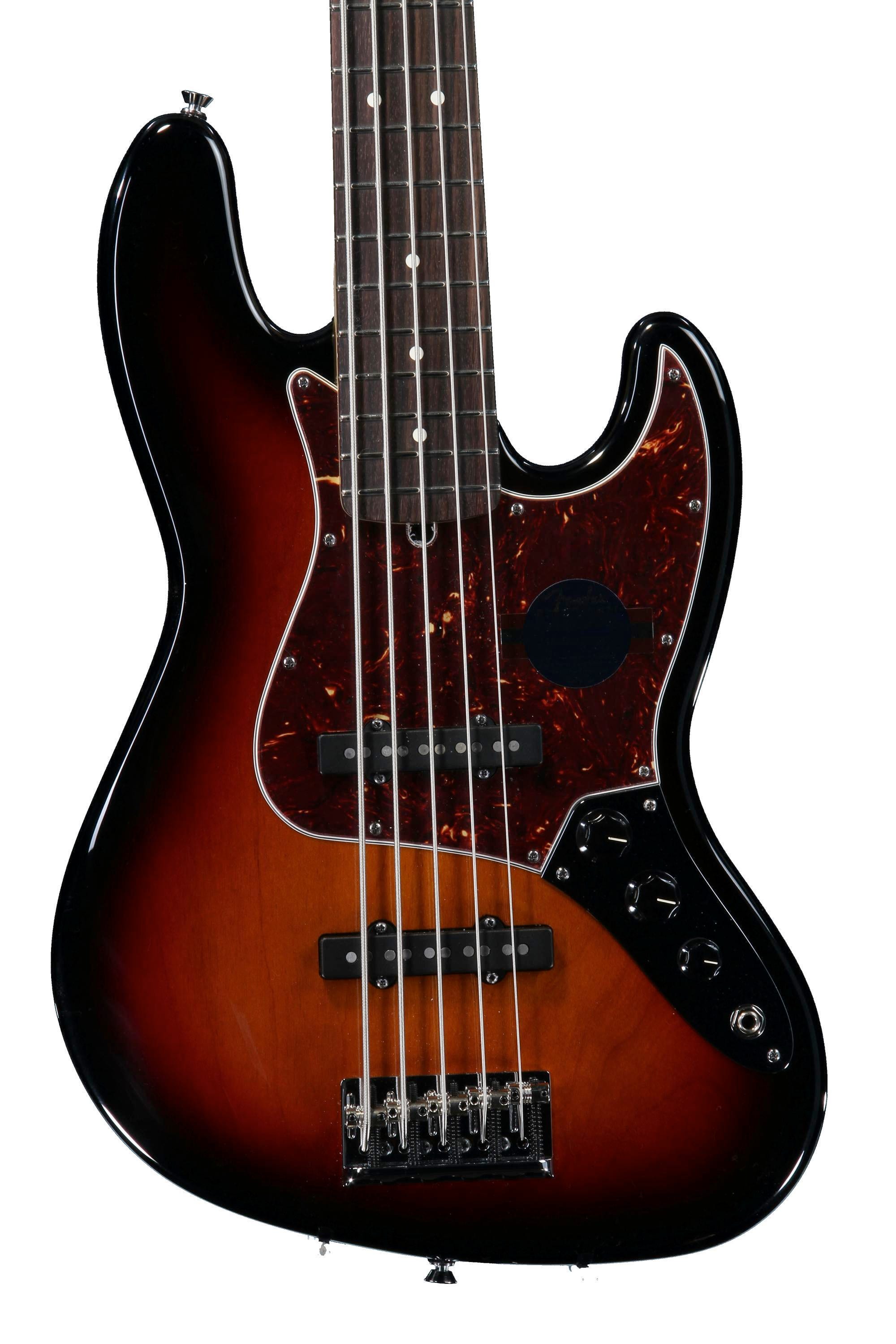 Fender American Standard Jazz Bass, Five String 3color Sunburst Sweetwater