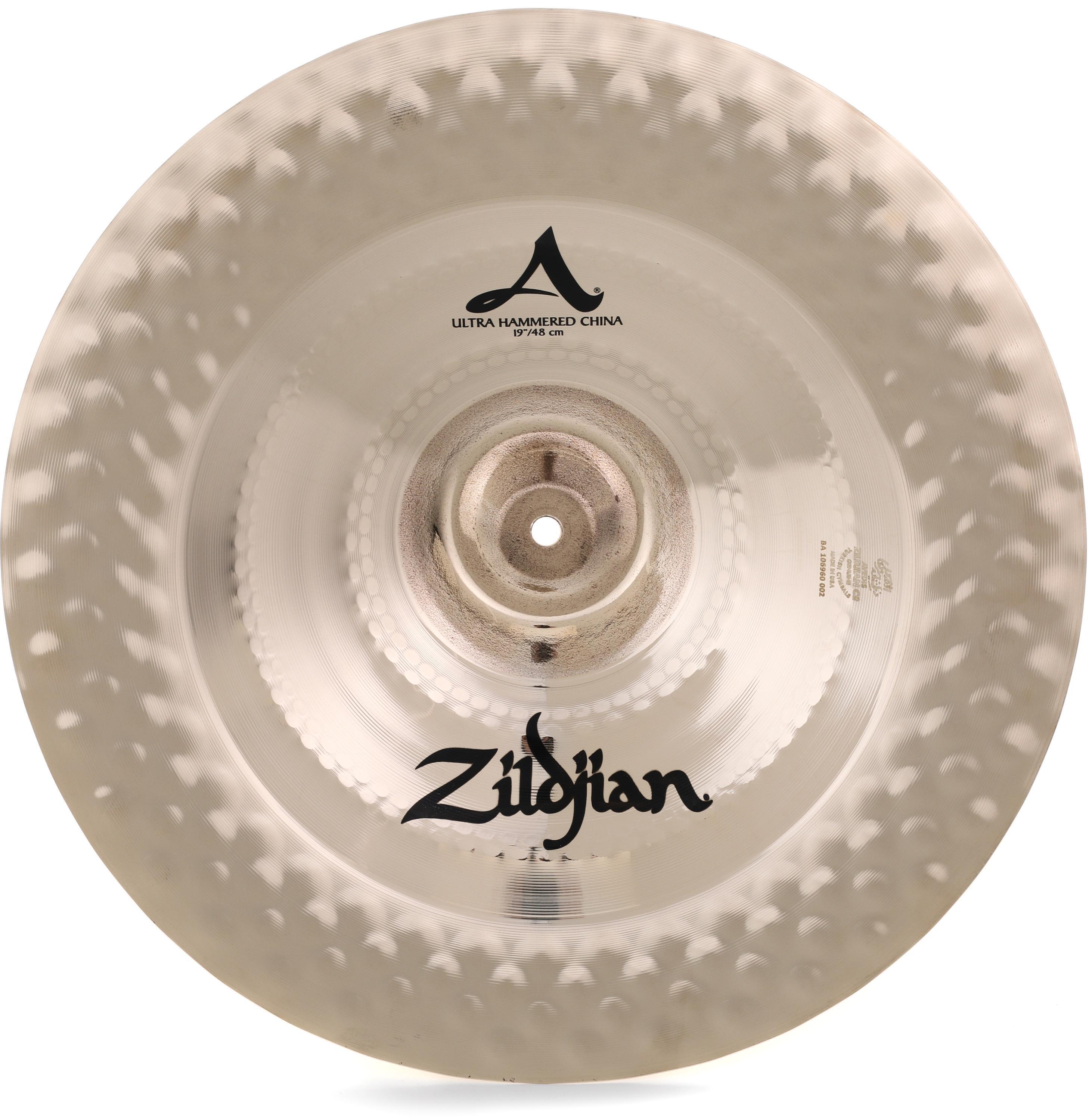 Zildjian 21-inch A Series Ultra Hammered China Cymbal - Brilliant 