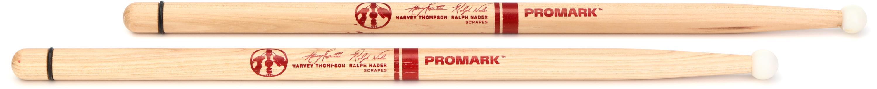 Photo of Promark BYOS Scrapes Harvey Thompson Ralph Nader Signature Marching Drumsticks