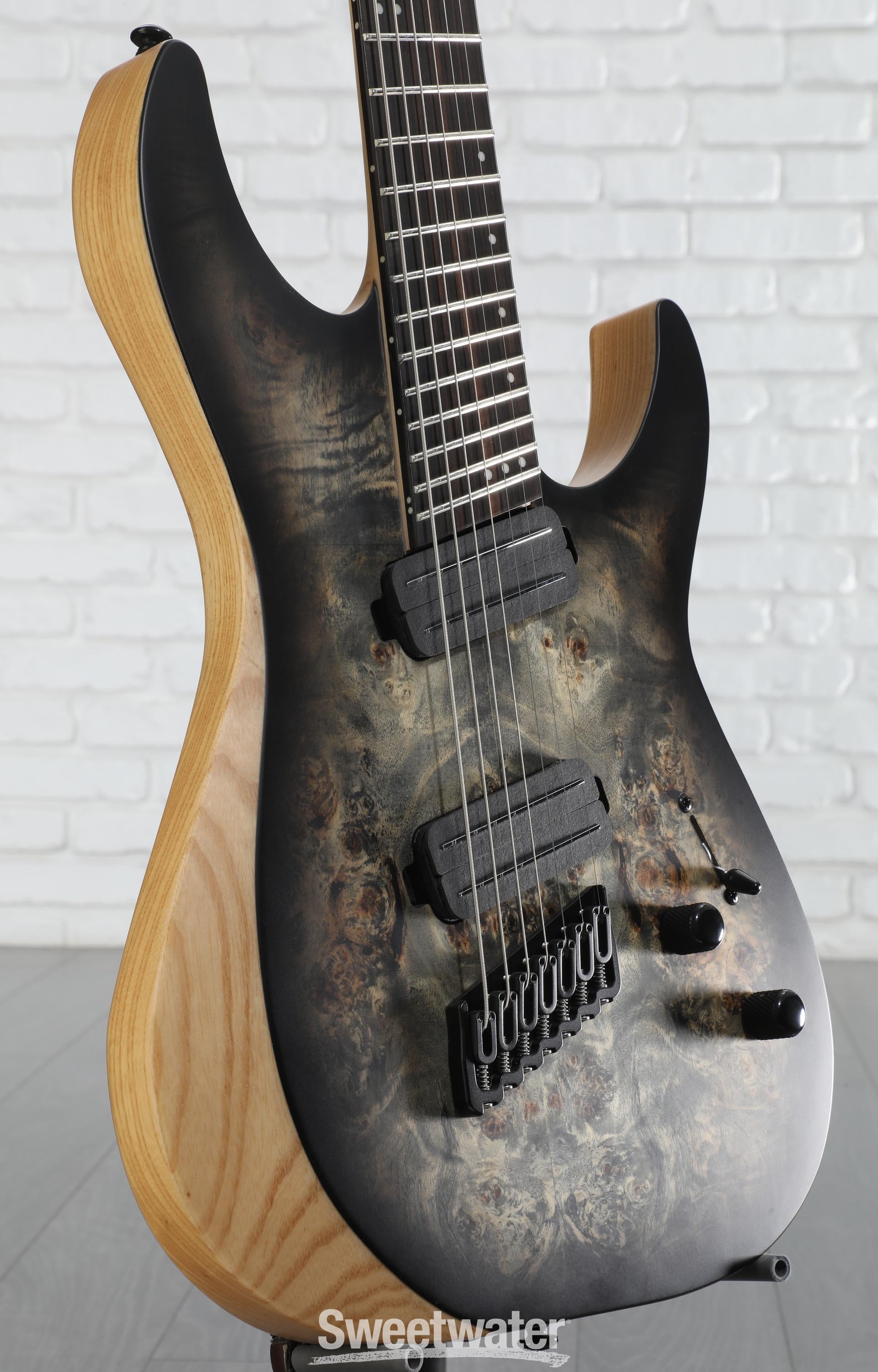 Schecter Reaper-7 Multiscale - Satin Charcoal Burst | Sweetwater