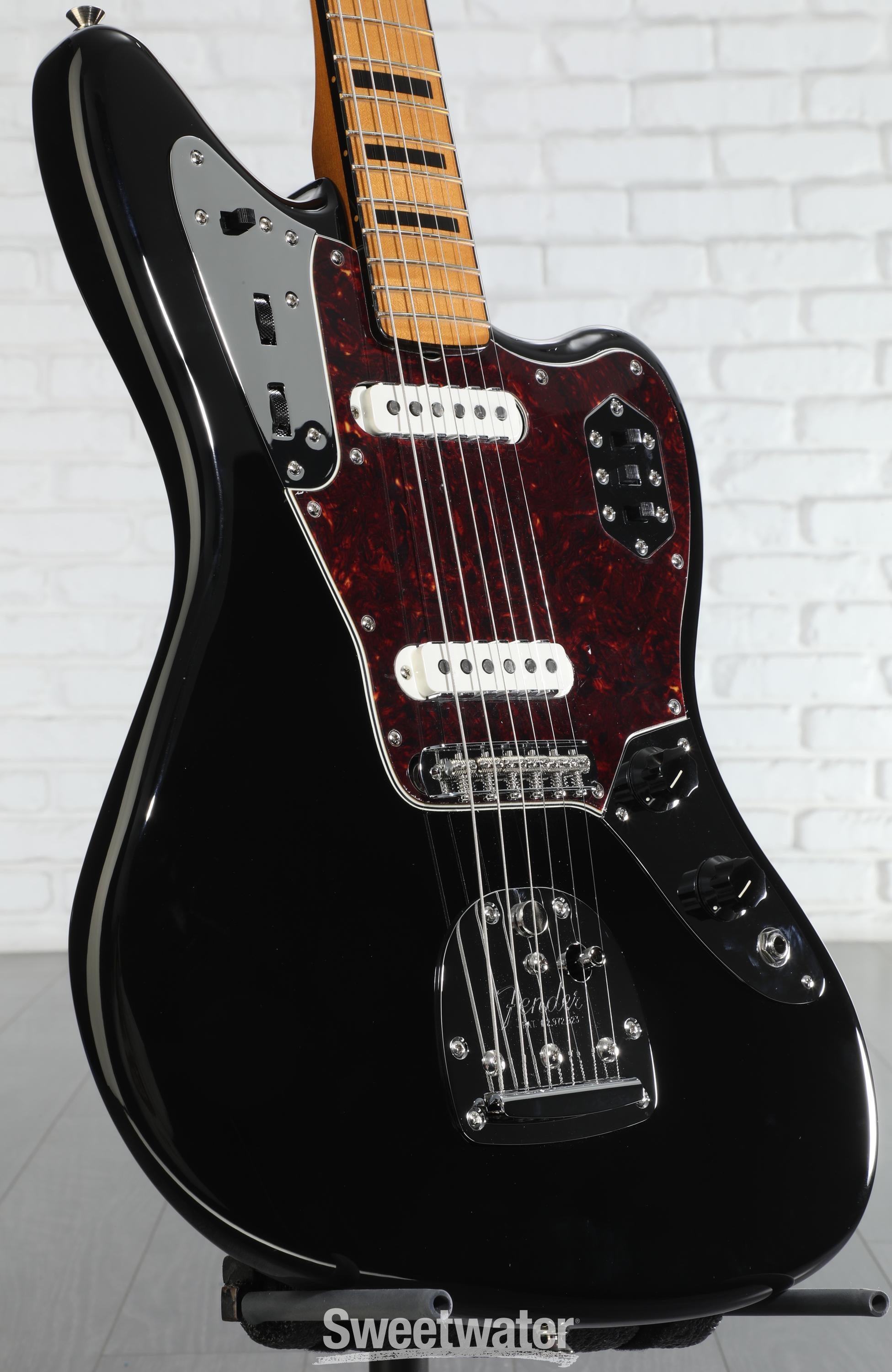 Fender Vintera II '70s Jaguar Electric Guitar - Black | Sweetwater