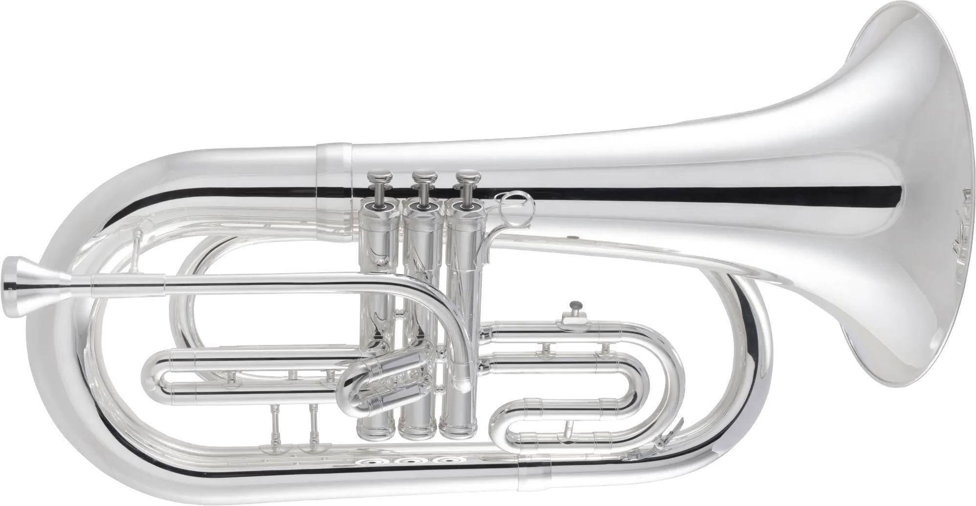 King 1130SP Marching Euphonium - Silver-plated (King1130SPd1