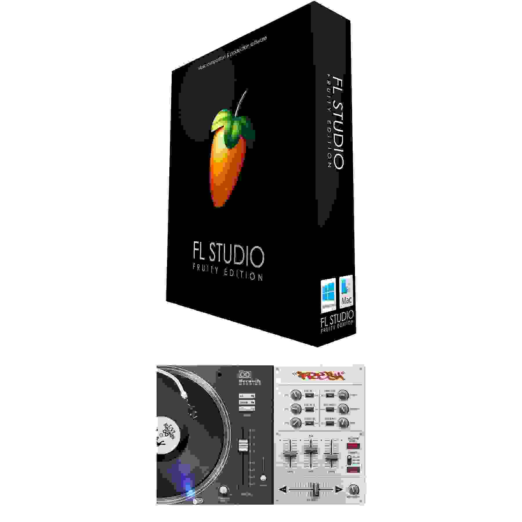 Image Line FL Studio Fruity Edition and UVI Scratch Machine Virtual