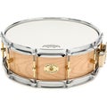 Photo of Noble & Cooley Solid Shell Maple Snare Drum - 5 x 14-inch - Natural Satin with Brass Hardware