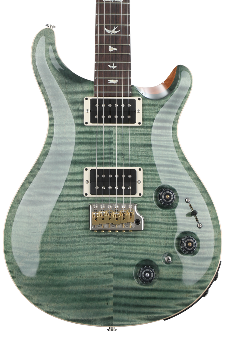 PRS Custom 22 Piezo Electric Guitar - Trampas Green | Sweetwater