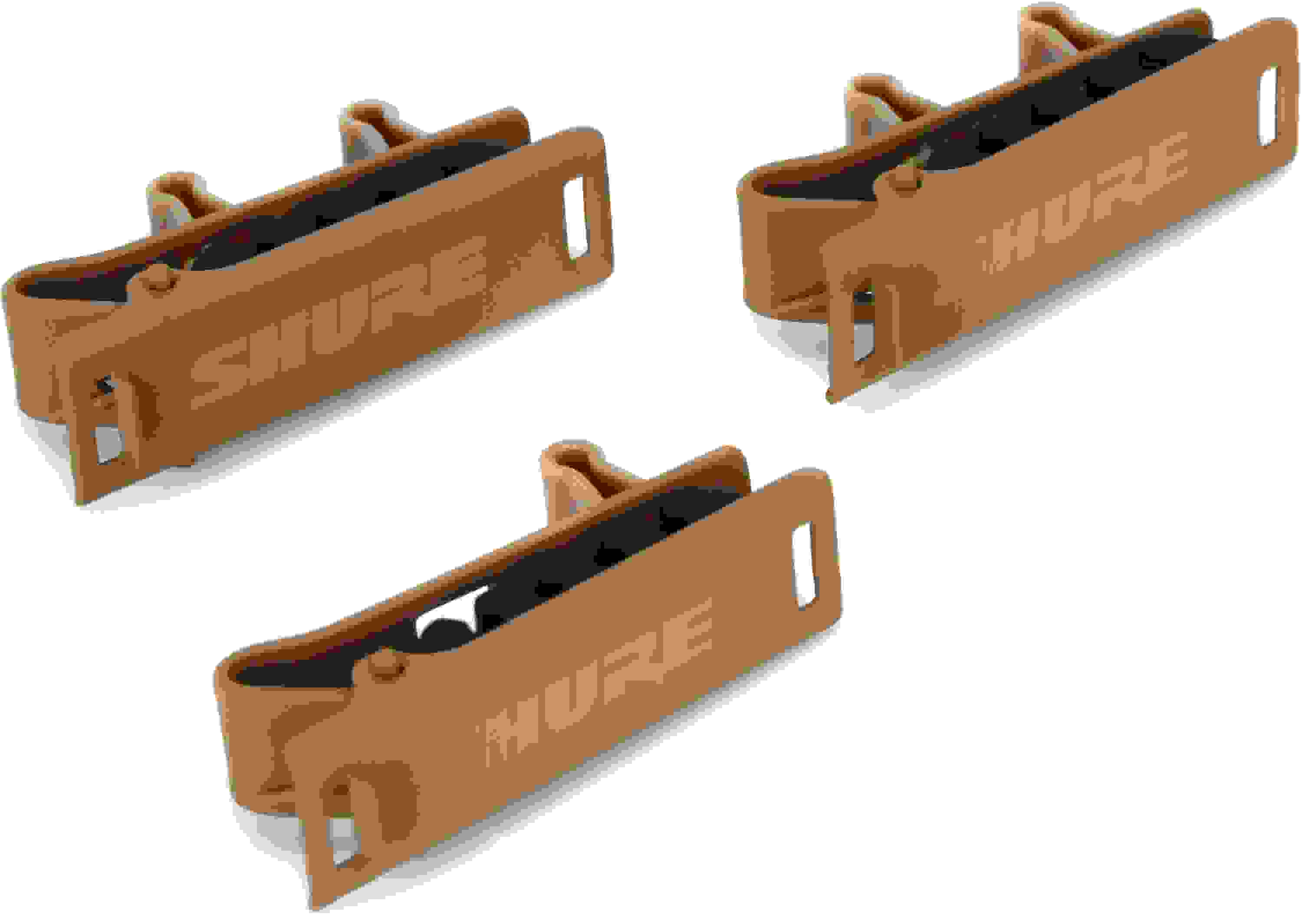 Shure RPM40TC/C Dual Tie Clip for TwinPlex Series Microphones - Cocoa (3 Pack)