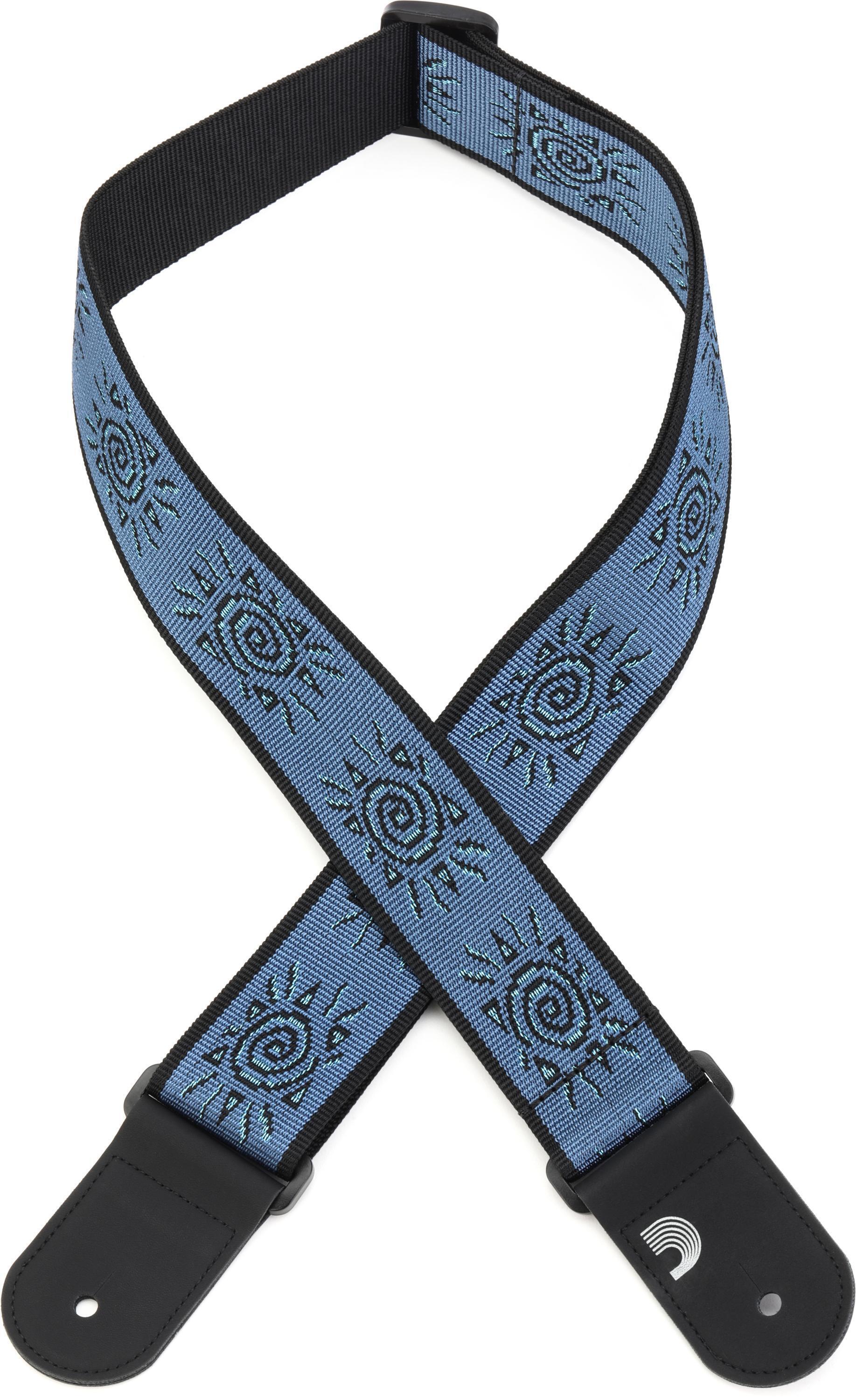 Photo of D'Addario Planet Waves Vintage Guitar Strap - Blue Suns