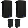 Photo of Turbosound iQ12 2500W 12-inch Powered Speaker Pair with Covers Bundle