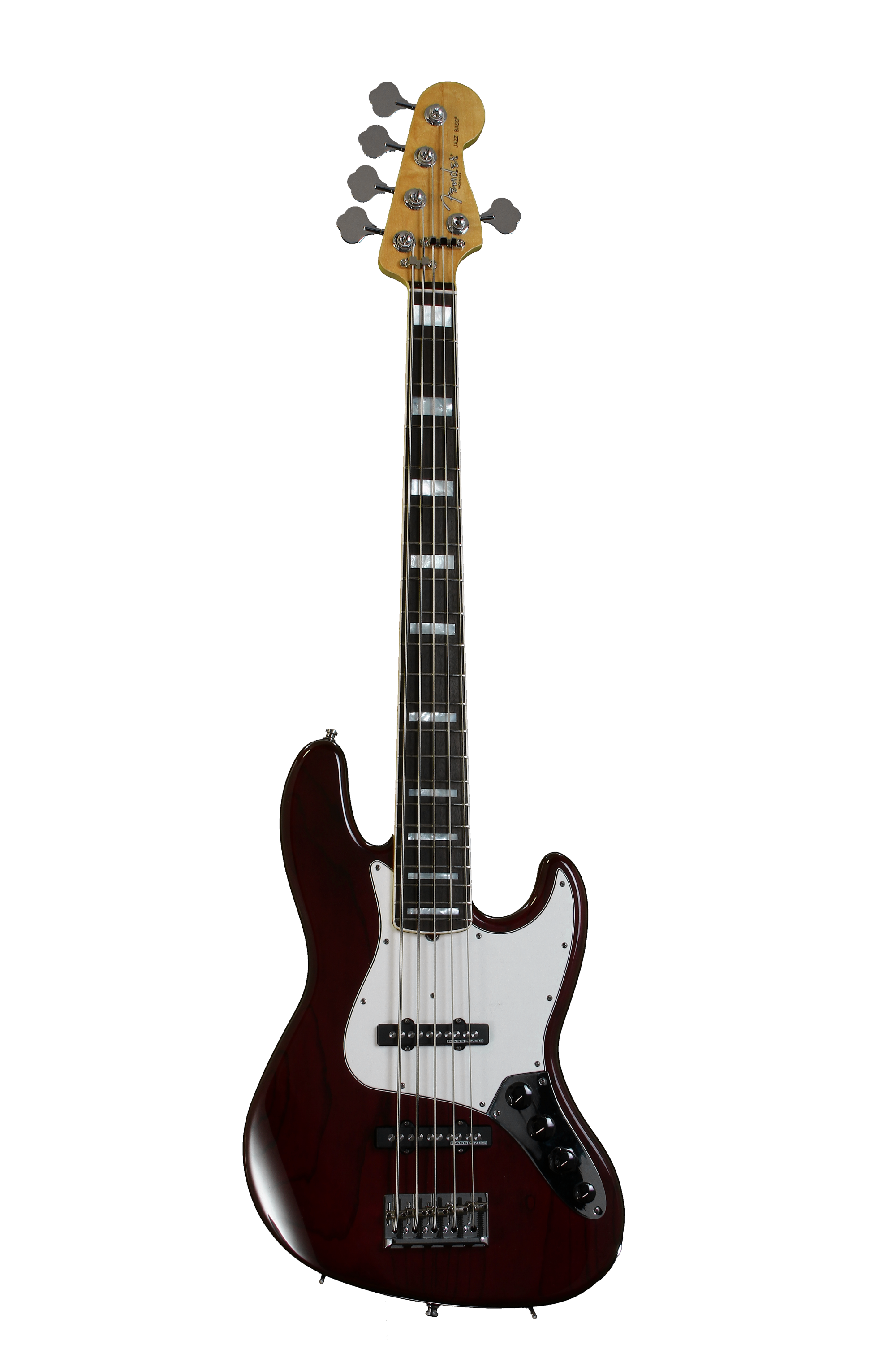 Fender Custom Shop Custom Classic Jazz Bass V Special - Bing Cherry  Transparent