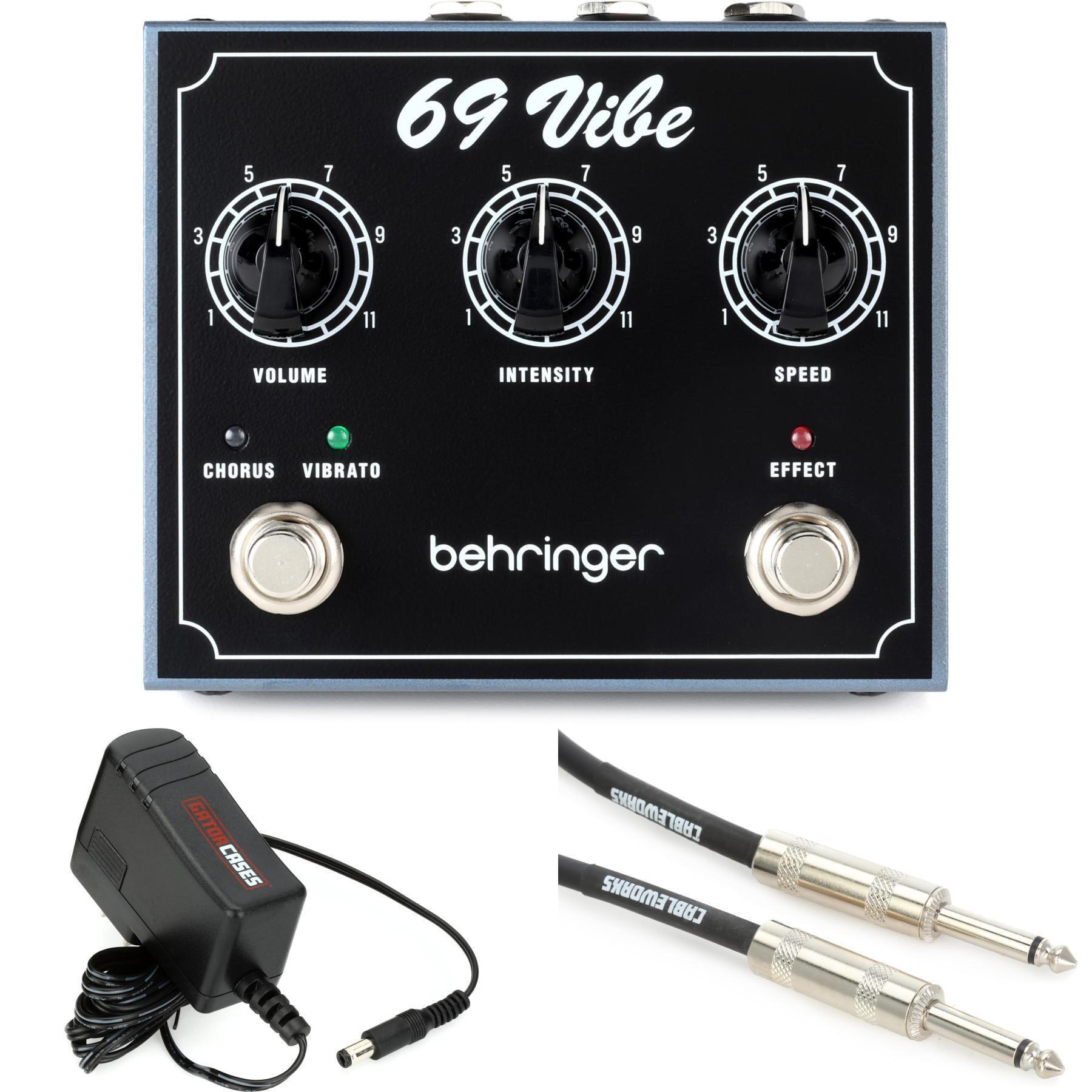 Behringer 69 Vibe Chorus/Vibrato Pedal with Power Supply and Cable