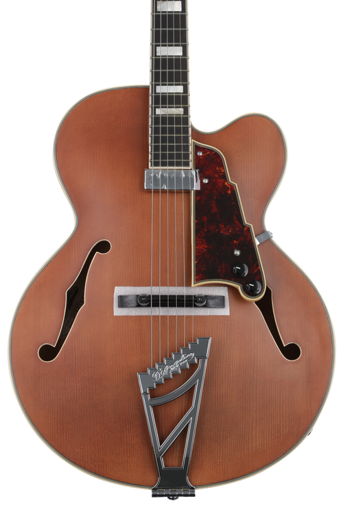 D'Angelico Premier EXL-1 Hollowbody Guitar - Satin Walnut | Sweetwater