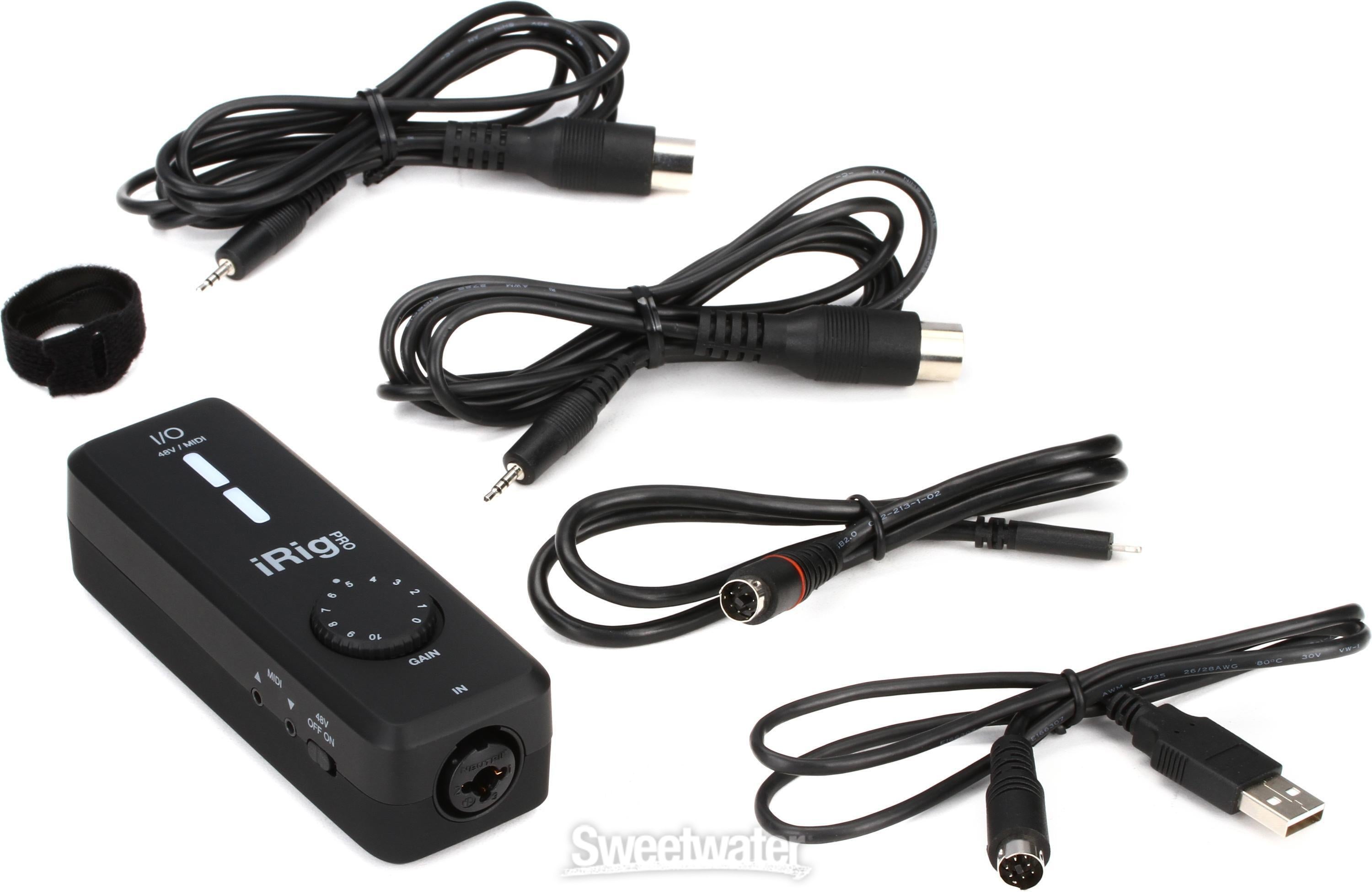 IK Multimedia iRig Pro I/O USB Audio Interface for iOS, Android, Mac, and PC