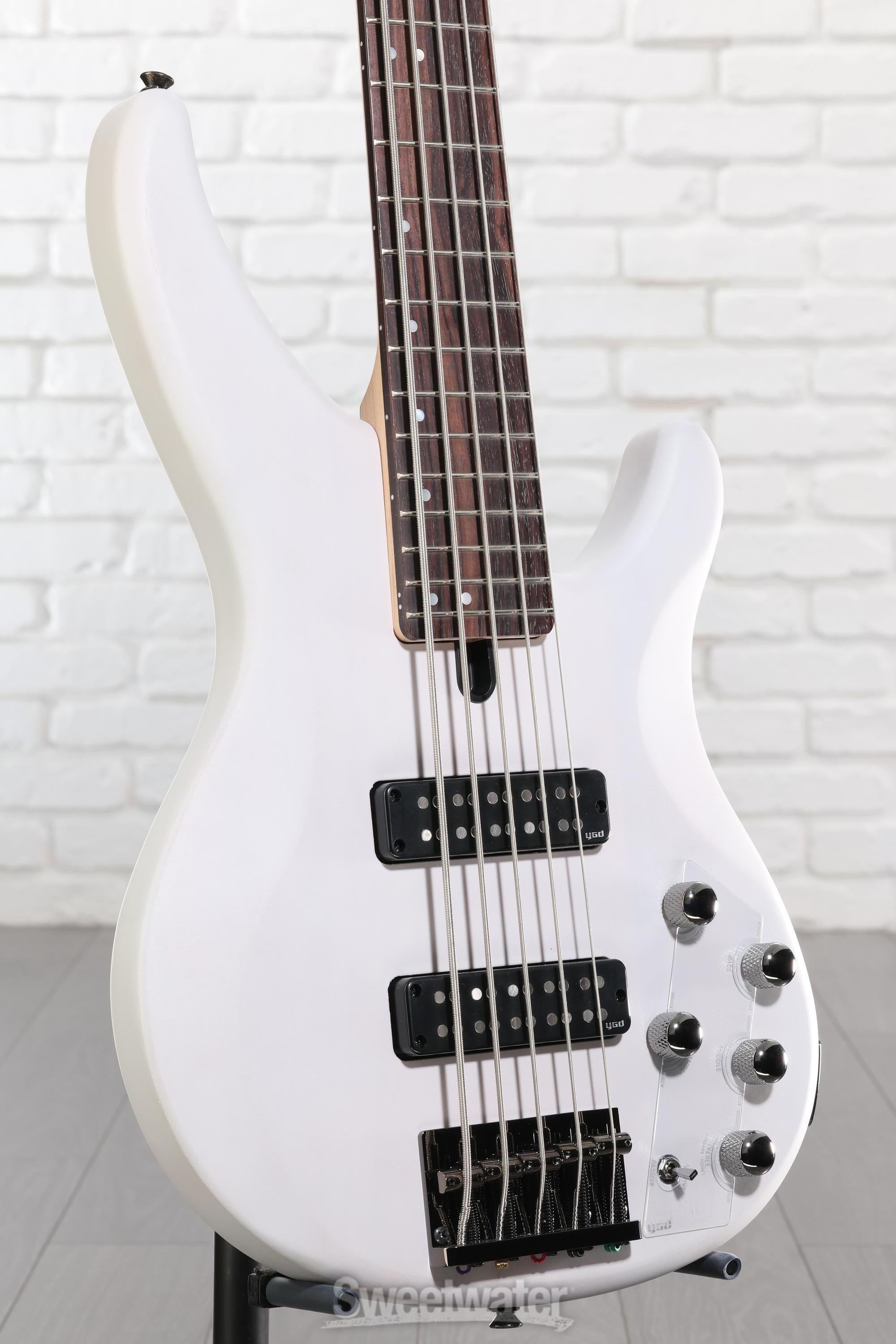 Yamaha TRBX505 5-string Bass Guitar - Translucent White | Sweetwater