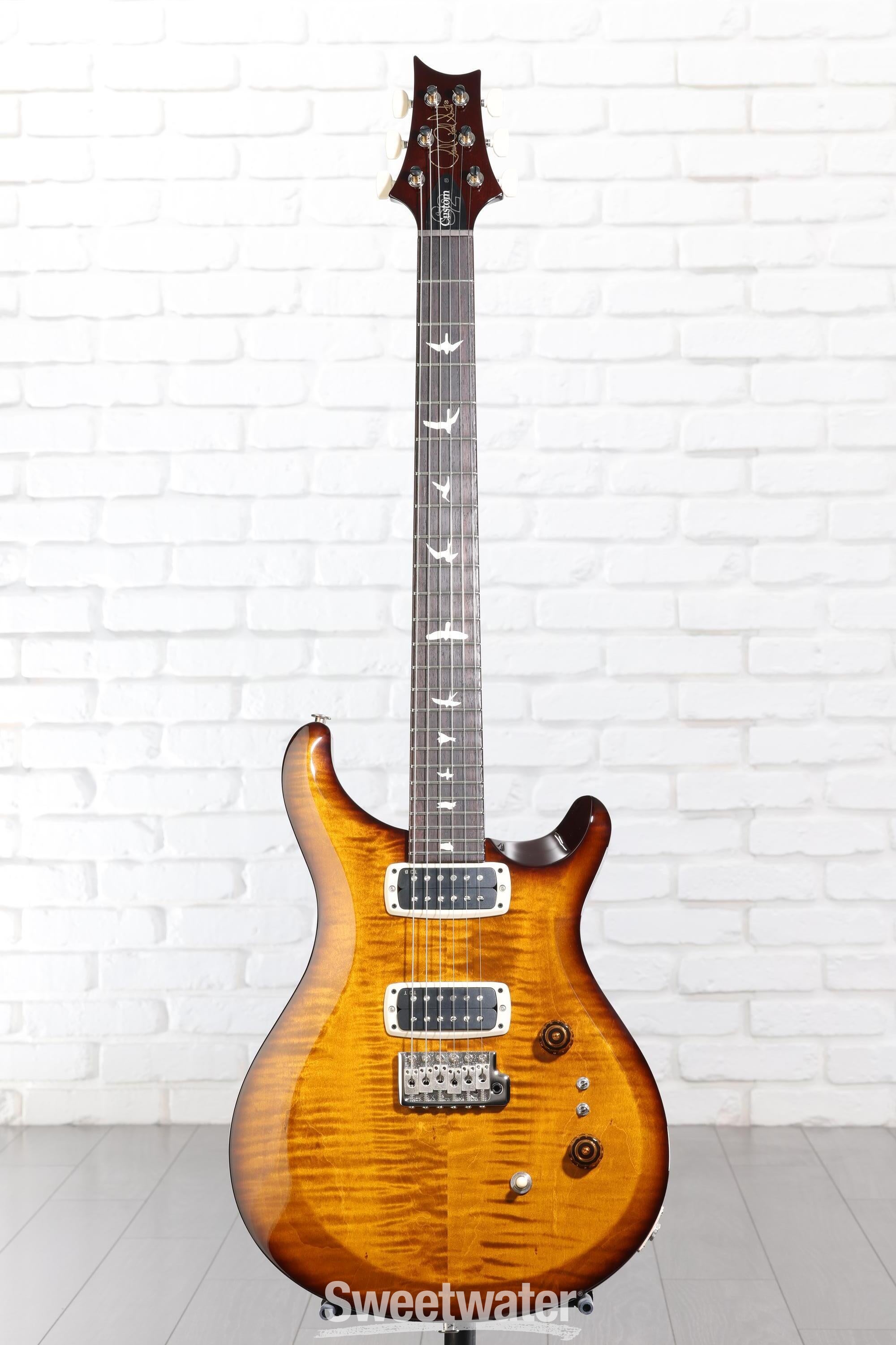 PRS S2 Custom 24-08 Electric Guitar - Black Amber | Sweetwater