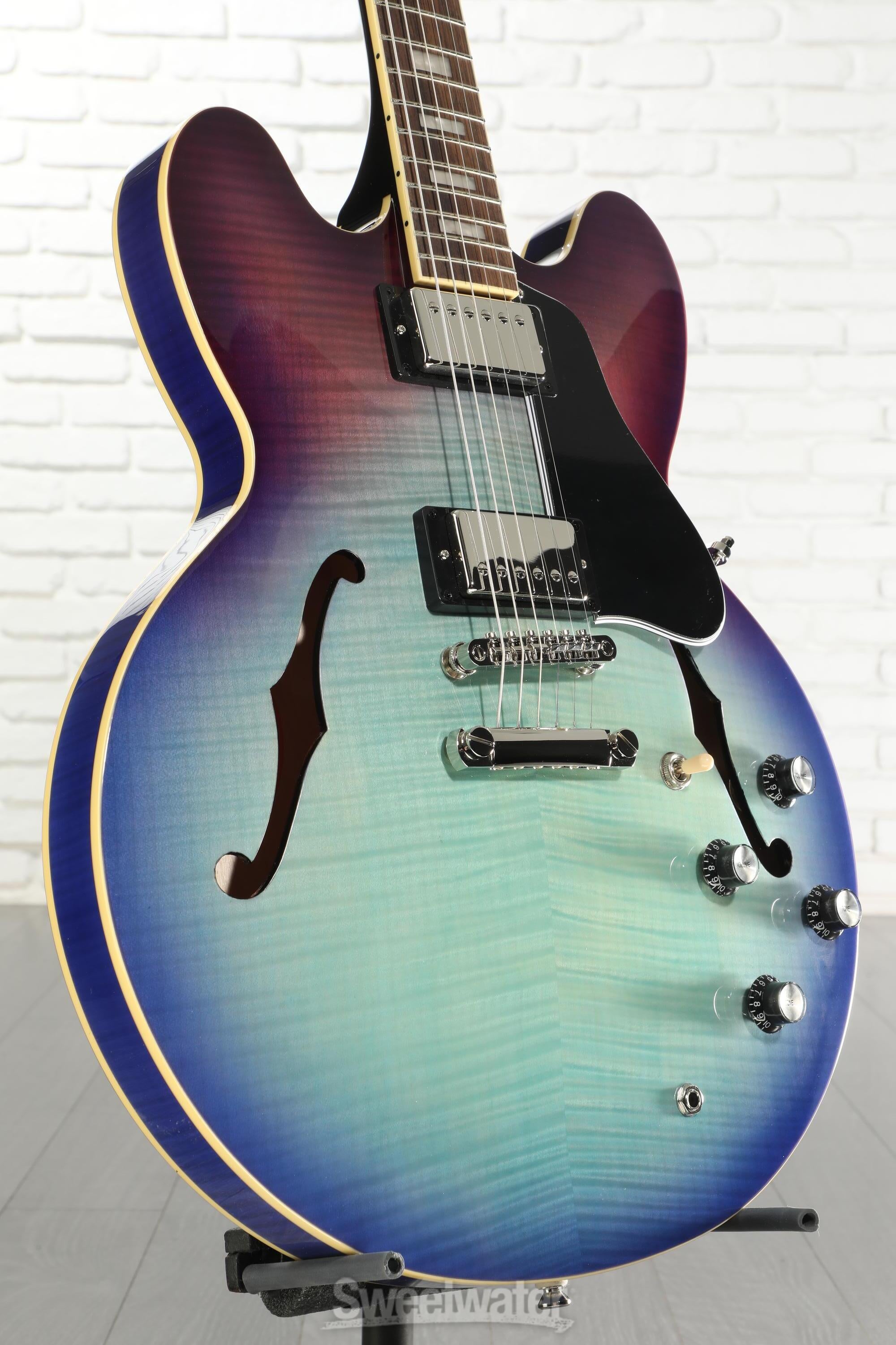 Epiphone ES-335 Figured Semi-hollowbody - Blueberry Burst Reviews