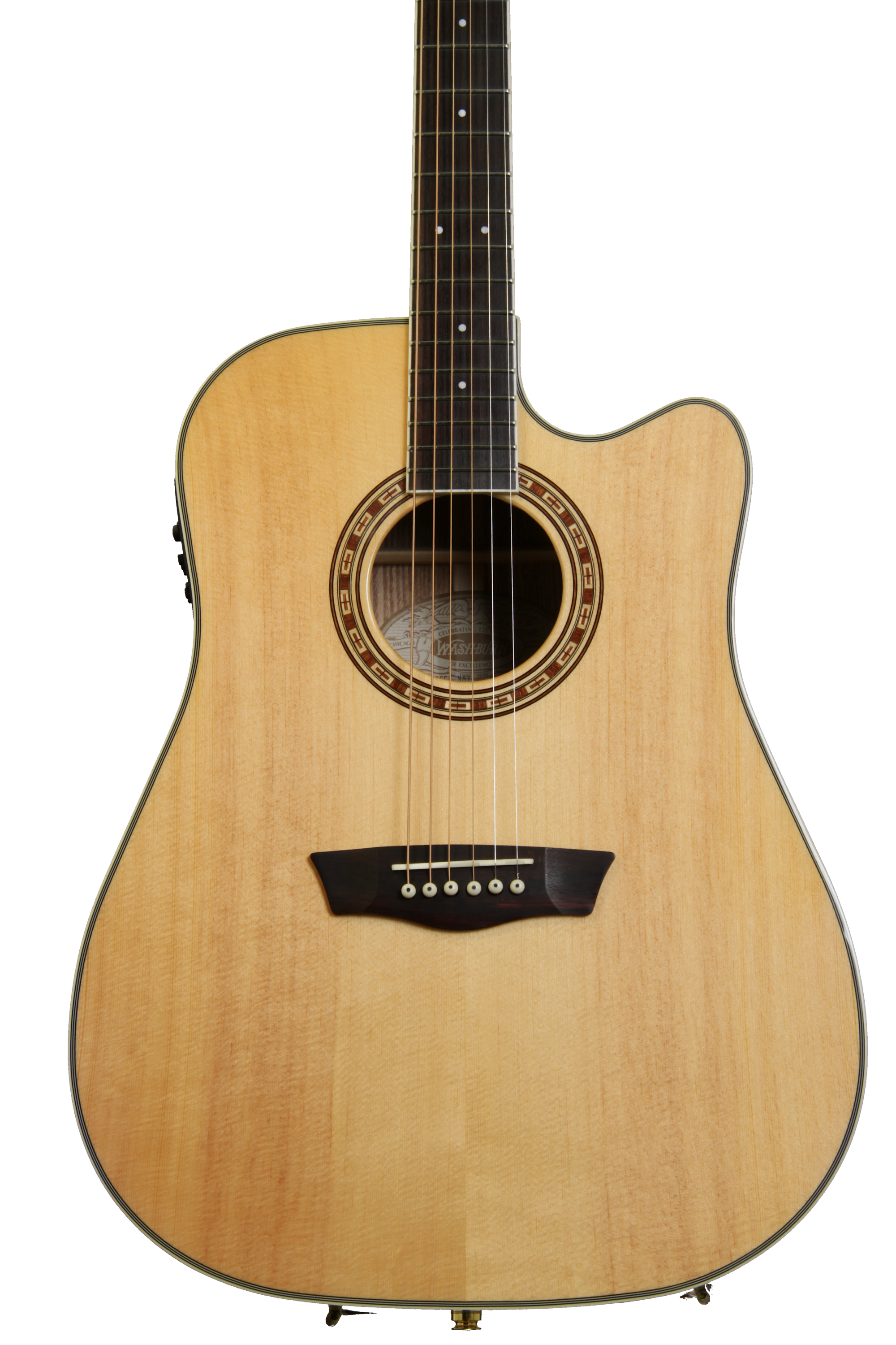 Washburn WD30SCE Dreadnought Cutaway - Natural | Sweetwater