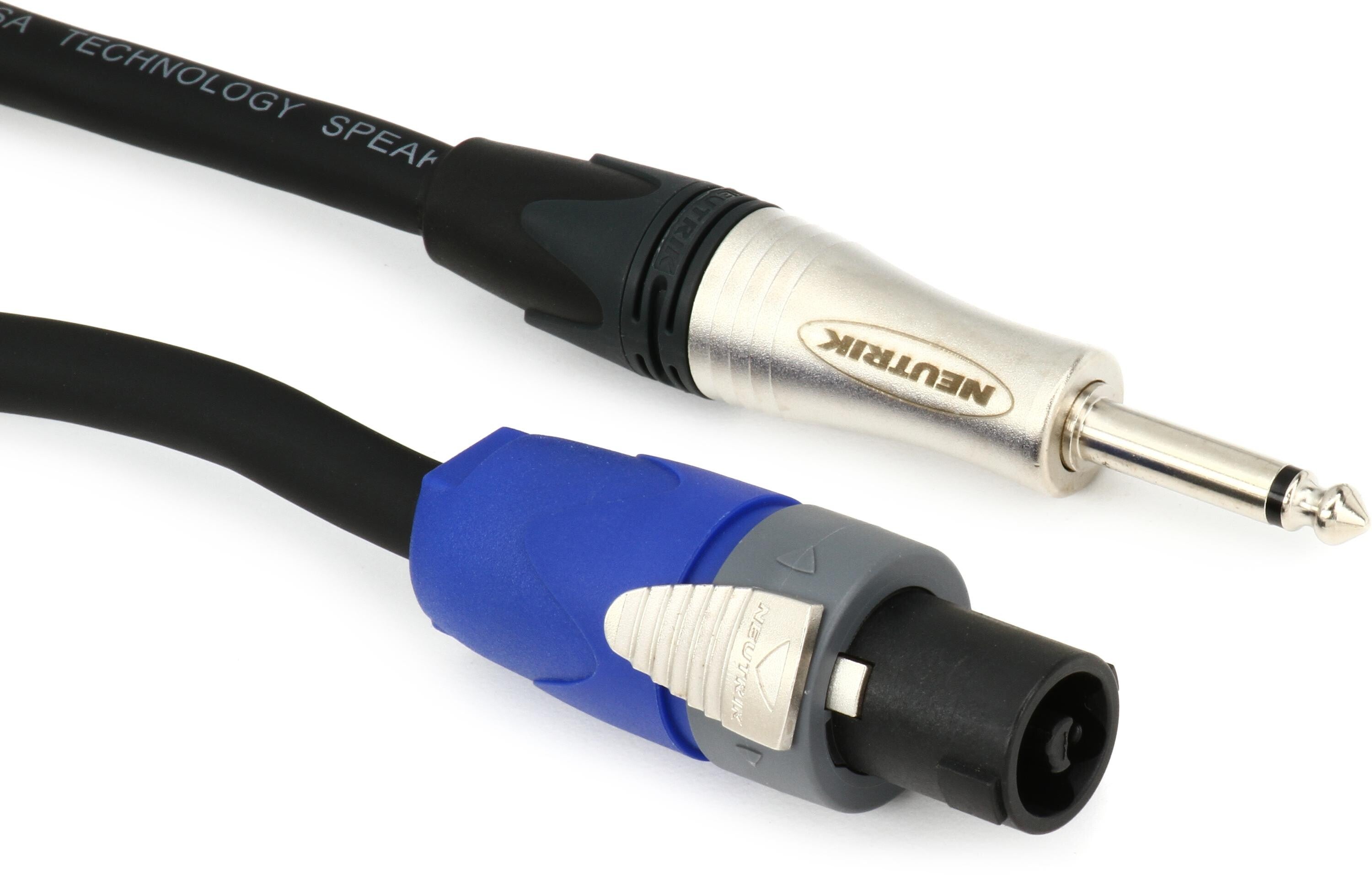 Bundled Item: Hosa SKT-2100Q Edge Speaker Cable - Neutrik speakON to 1/4 inch TS - 100 foot