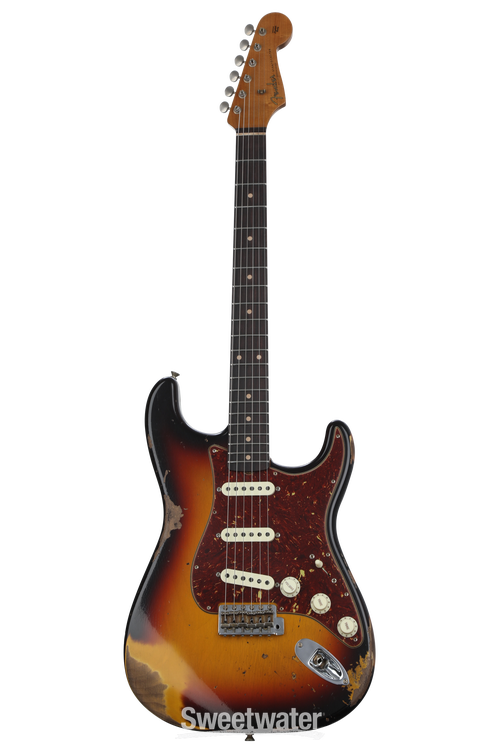 Fender Custom Shop Limited-edition Roasted '61 Stratocaster Super Heavy  Relic - Aged 3-color Sunburst | Sweetwater