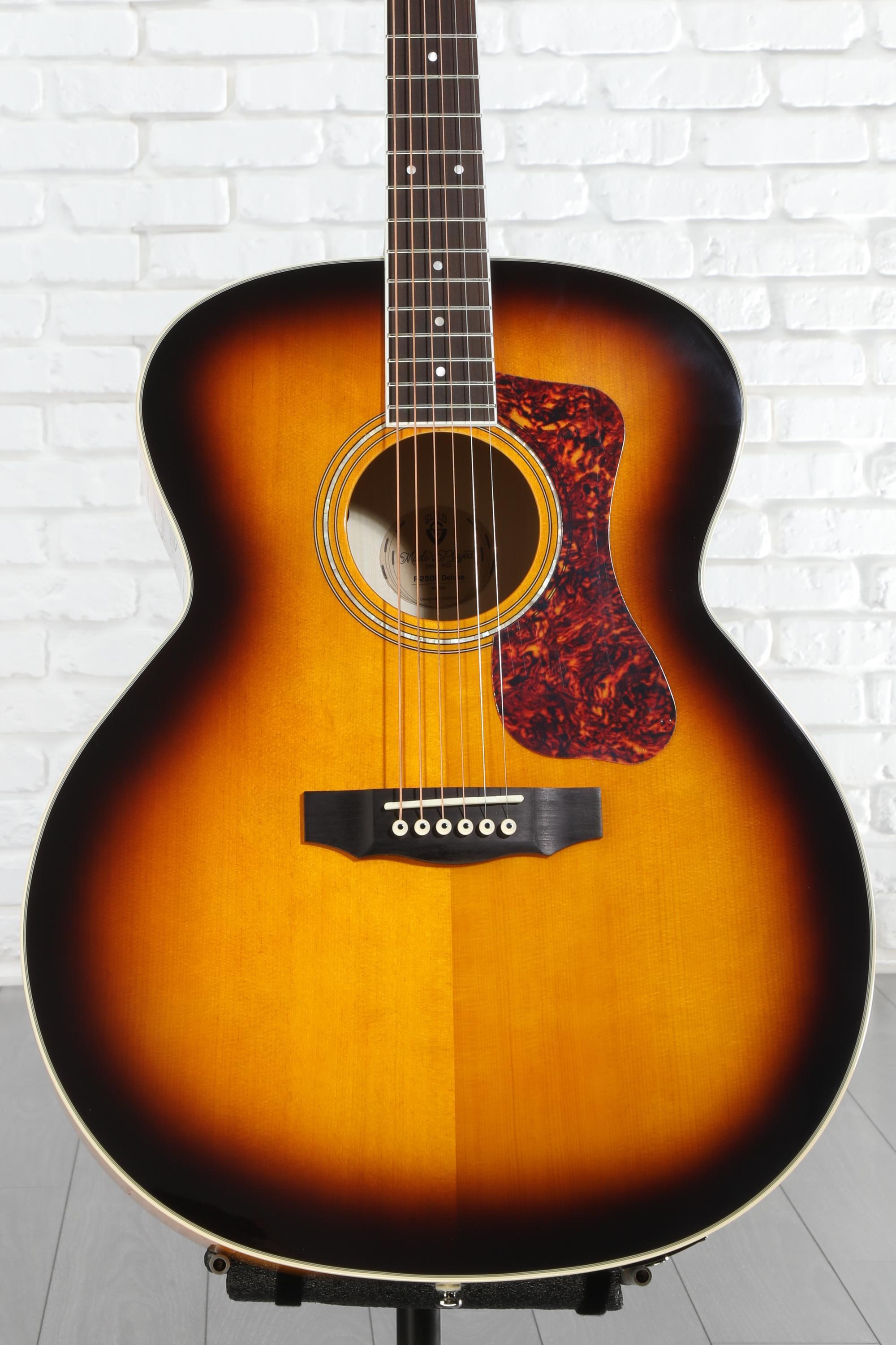 Guild F-250E Deluxe Acoustic-Electric Guitar - Antique Burst