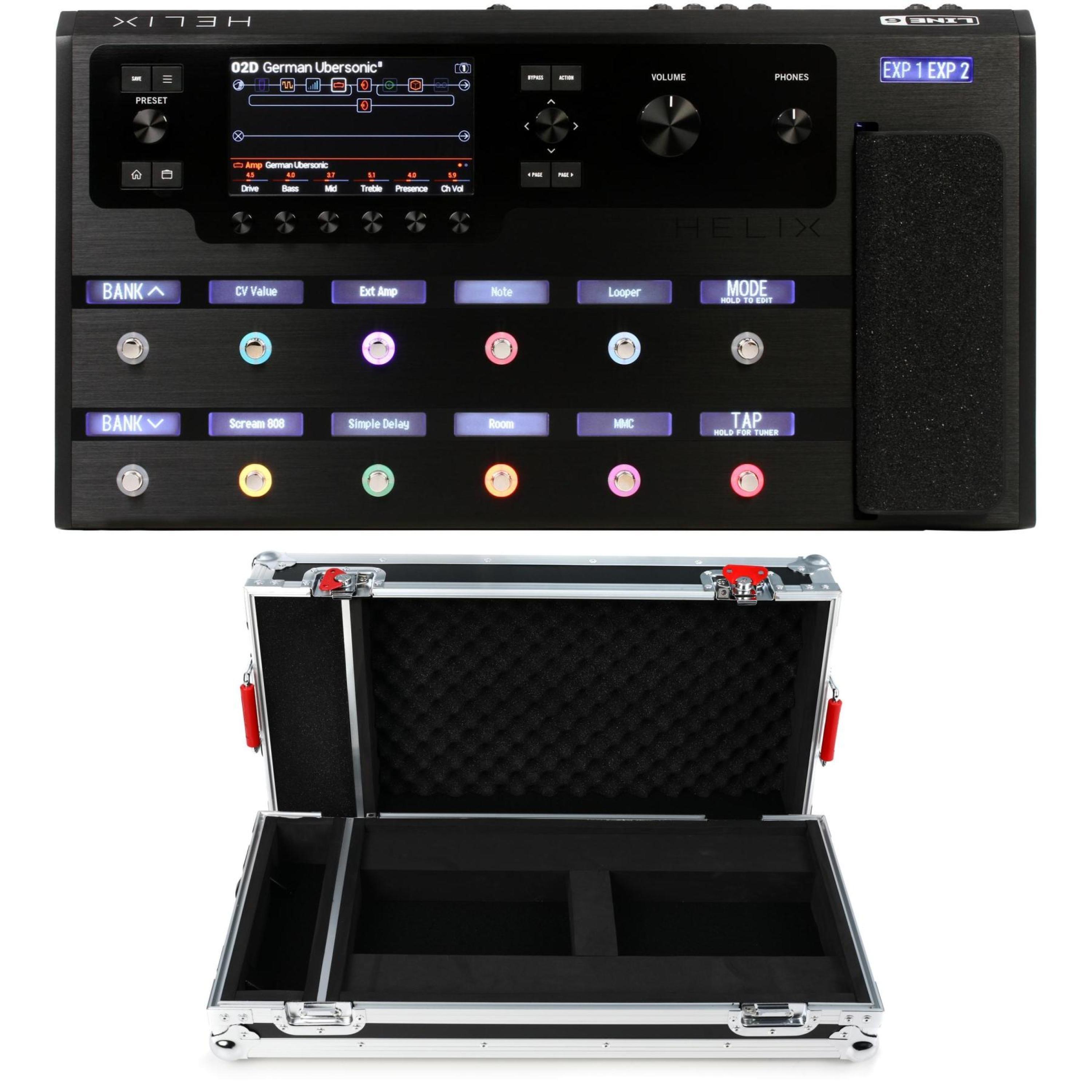 Line 6 Helix Guitar Multi-effects Floor Processor with Tour Case |  Sweetwater