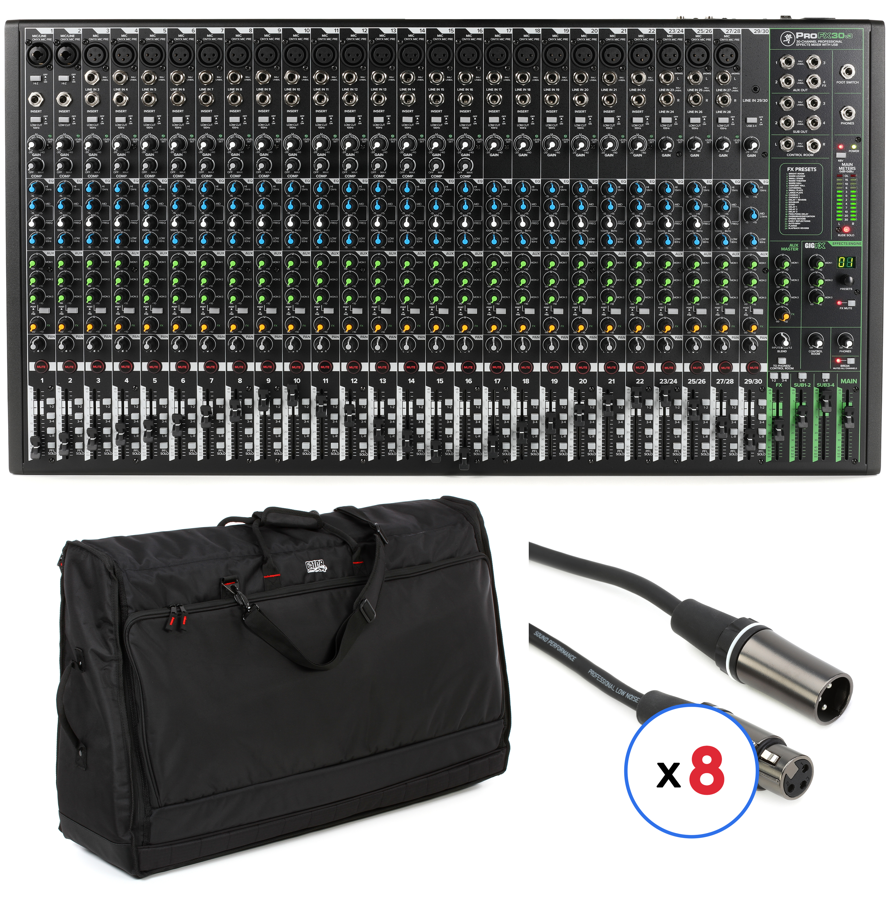 Mackie ProFX30v3 30-channel Mixer with USB and Effects