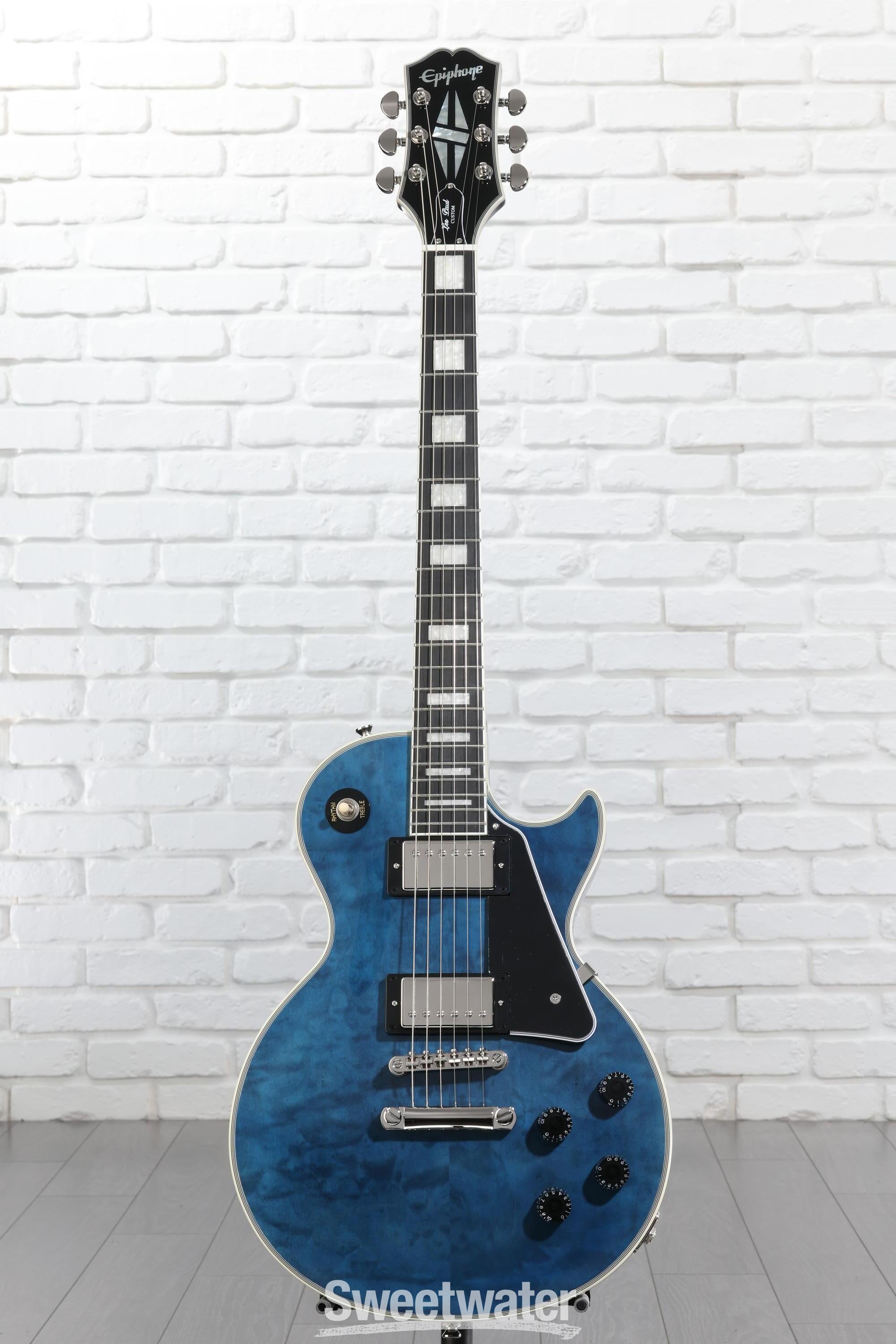 Epiphone Les Paul Custom Electric Guitar - Viper Blue
