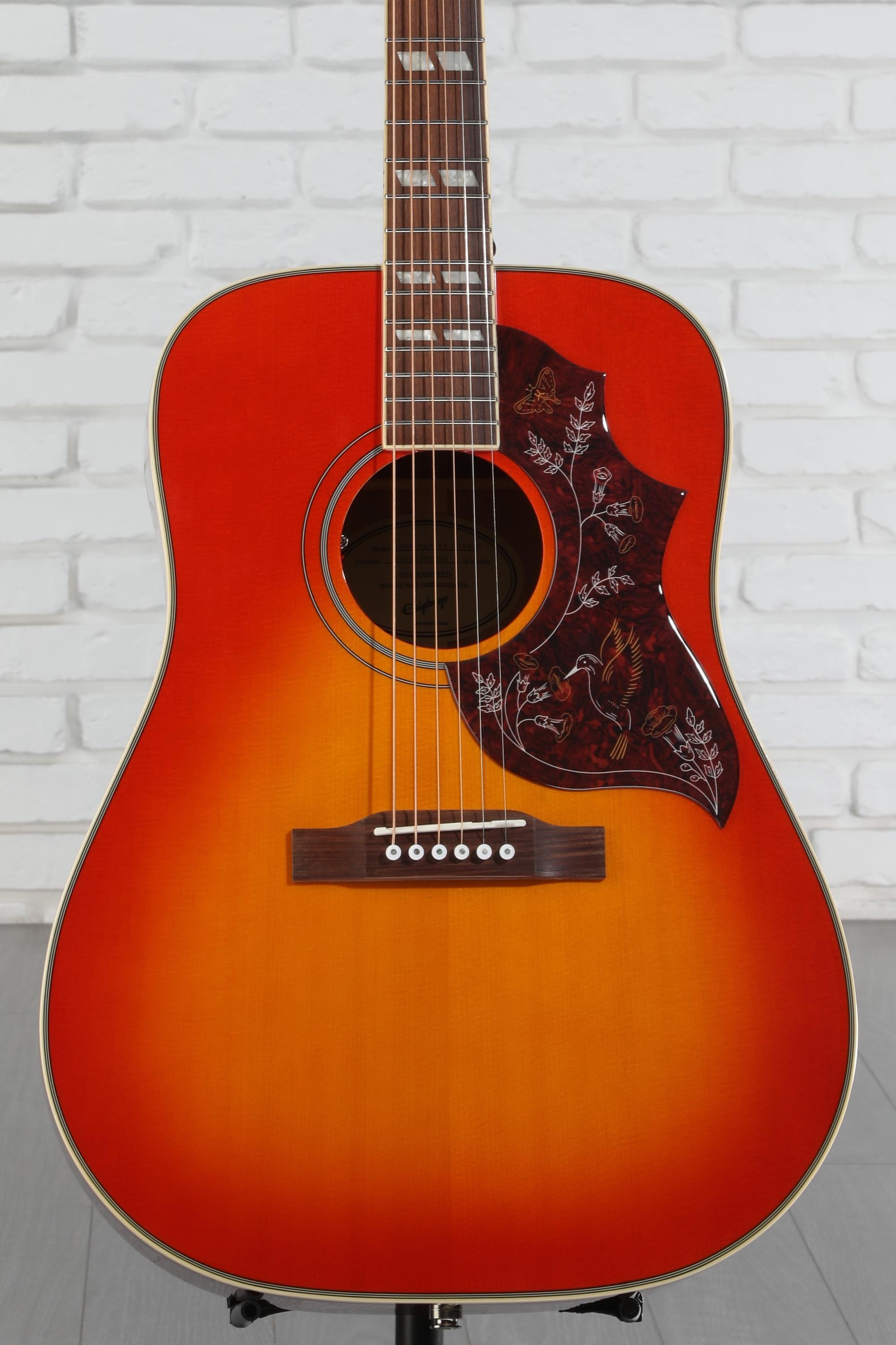 ギター Epiphone Hummingbard/Pro/AW Epiphone Hummingbird Studio Acoustic-Electric Guitar - Faded