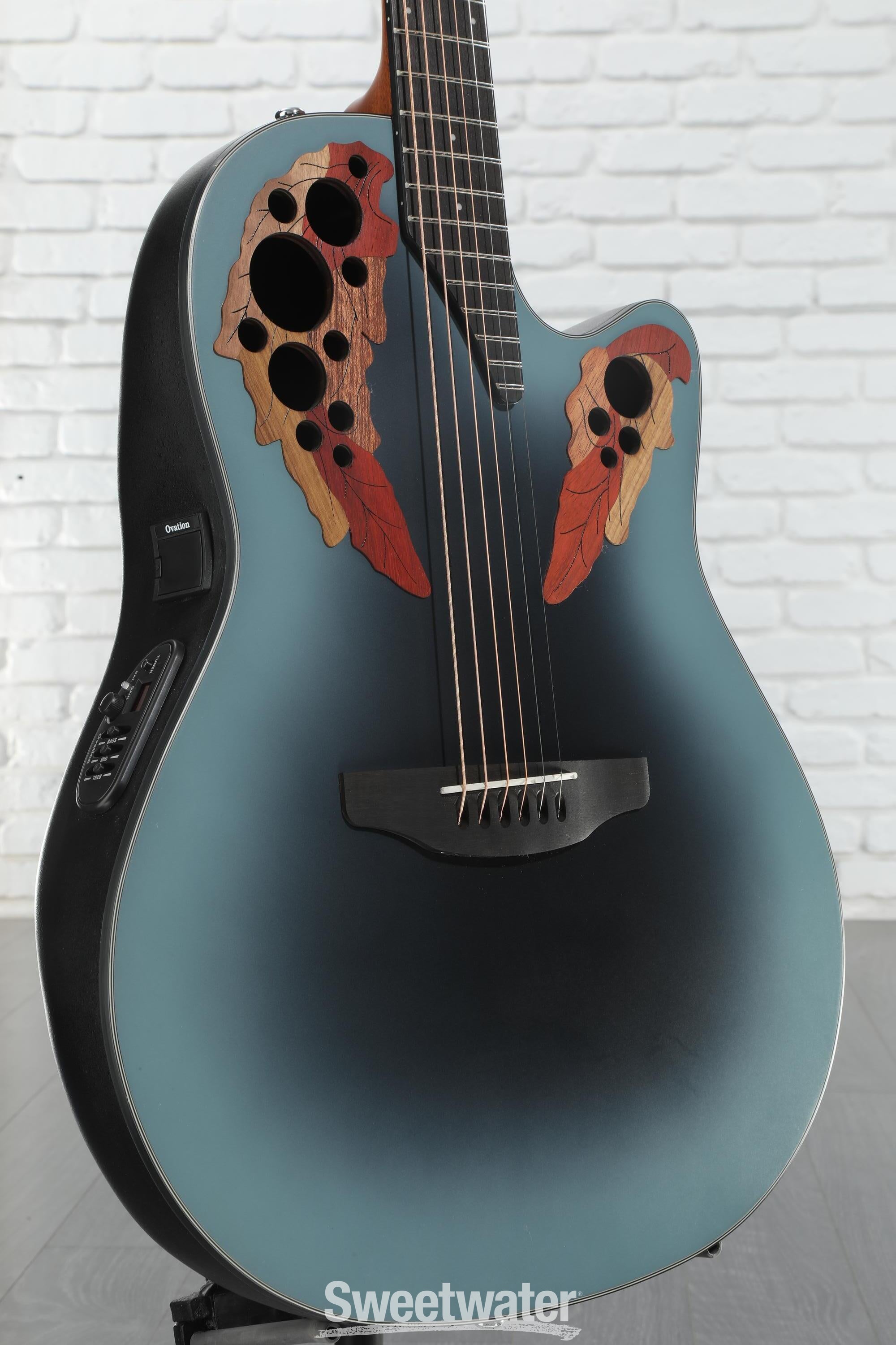 Amazon.com: Ovation Celebrity Elite CE44-RBB Mid-Depth