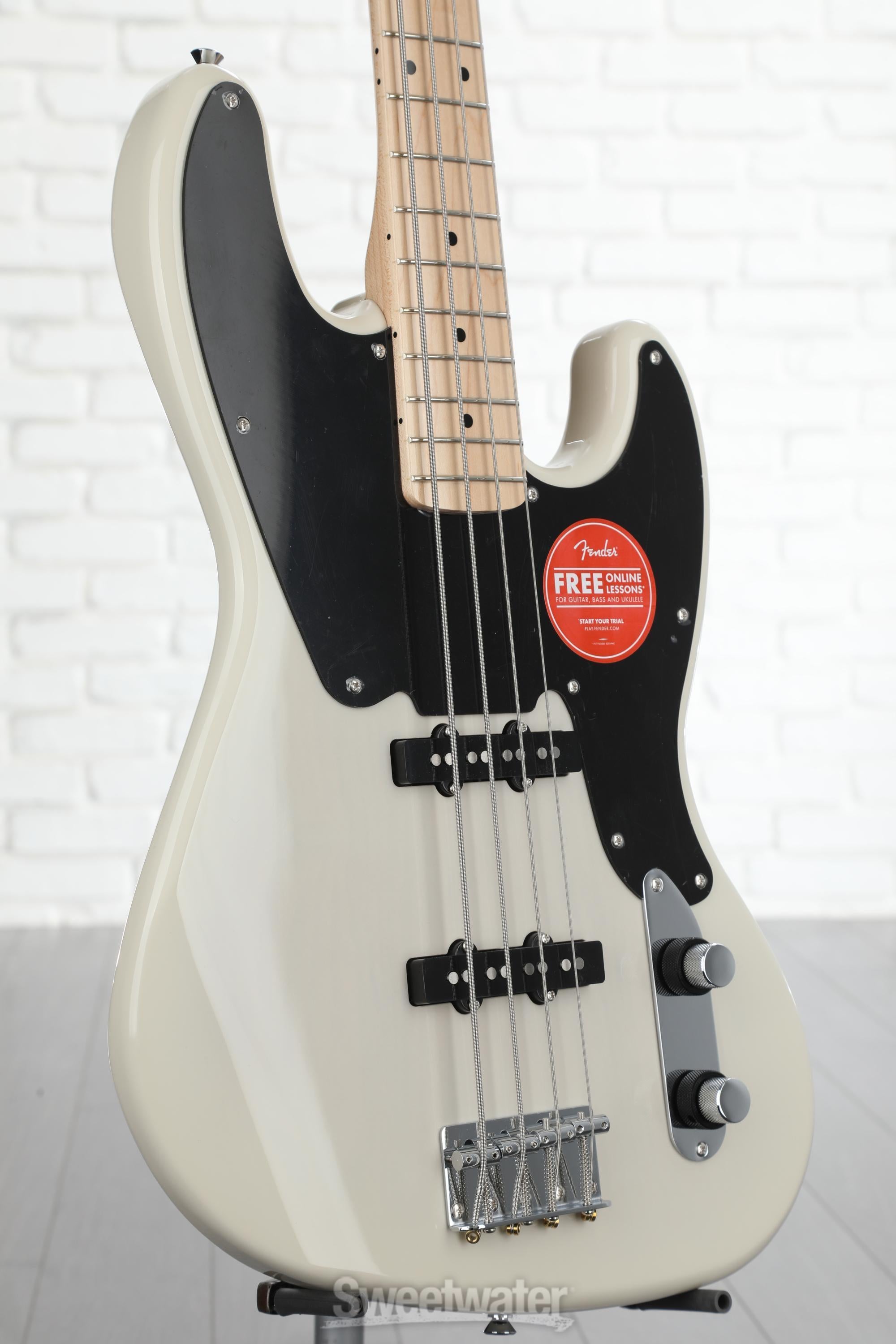 Squier Paranormal Jazz Bass '54 Electric Bass - White Blonde