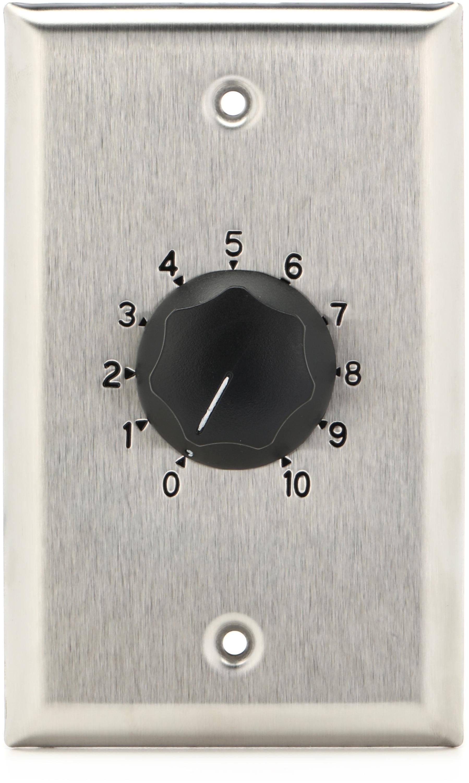 AtlasIED AT100 100-watt Single Gang 70.7-volt Attenuator - Stainless ...