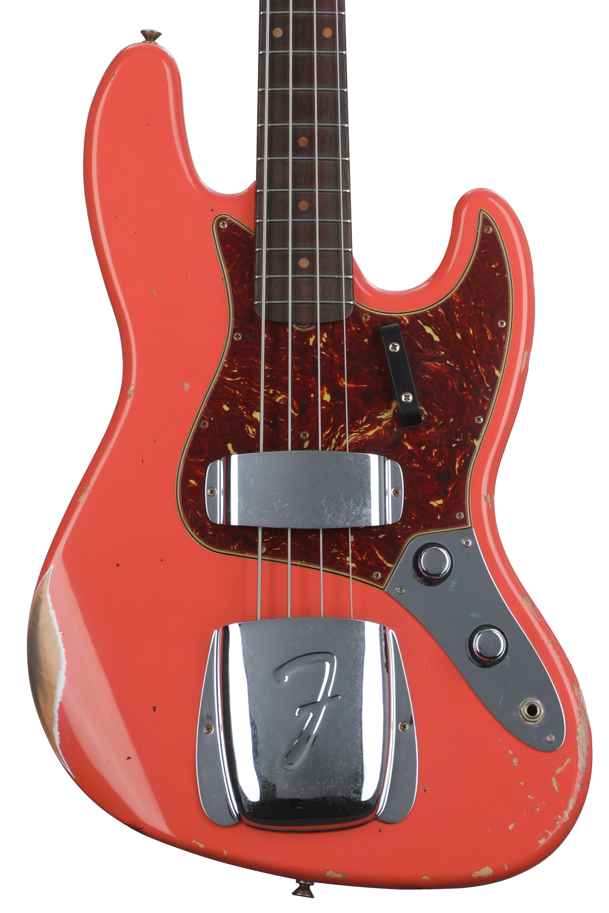 Fender Custom Shop Limited-edition '60 Jazz Bass Relic - Super Faded Aged Tahitian Coral