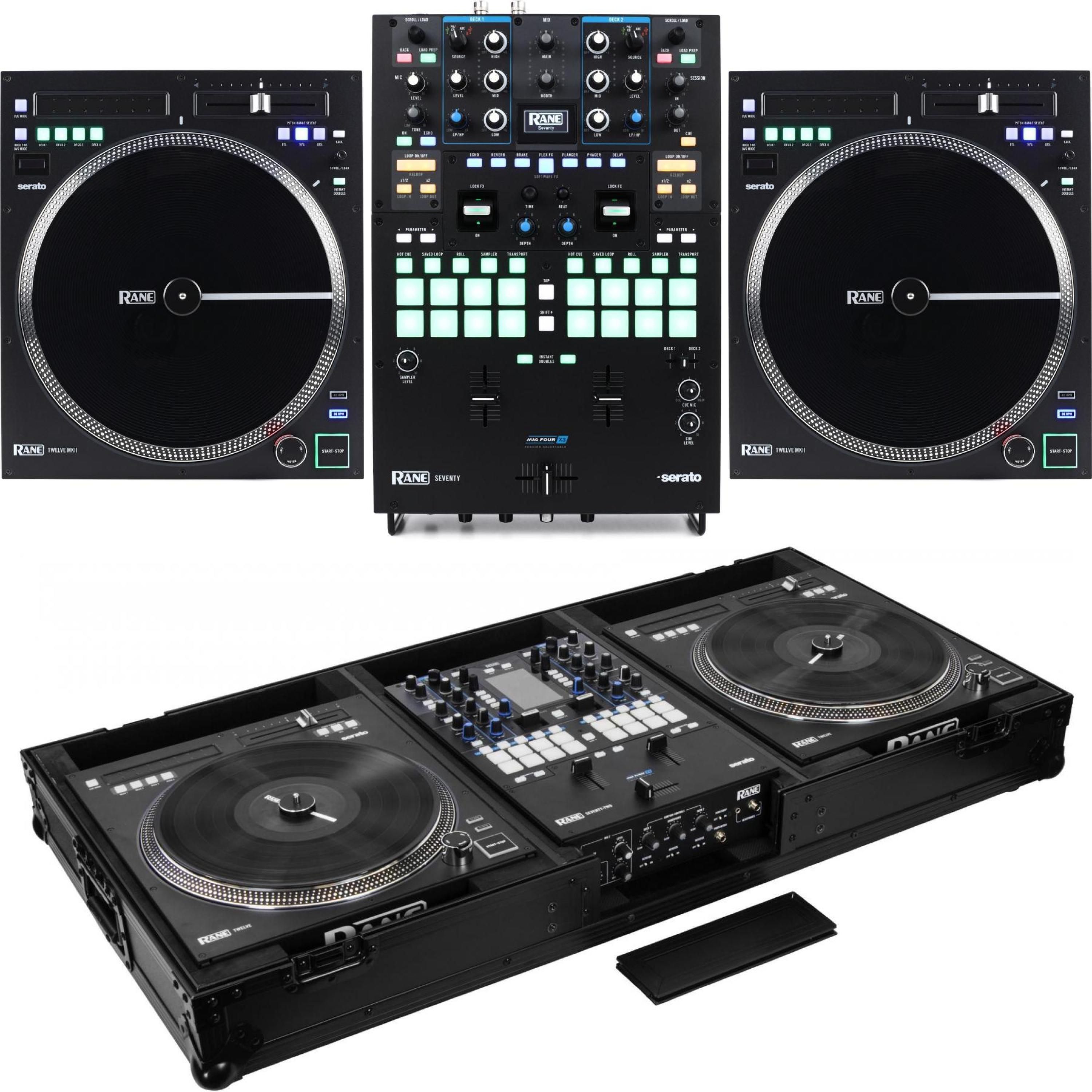 Rane Seventy 2-channel DJ Mixer and Dual Twelve MKII Turntable