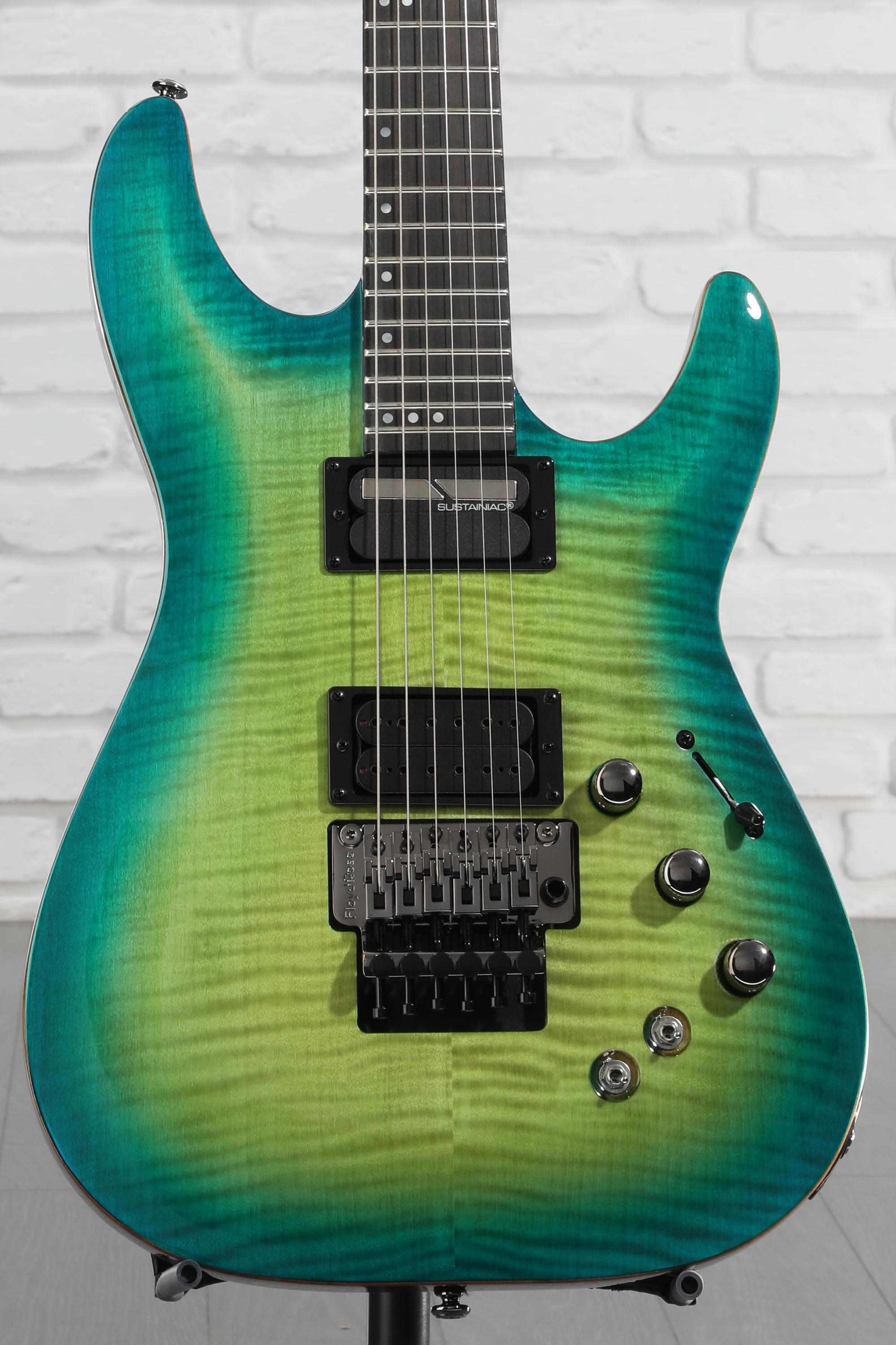 ギター SCHECTER BLACKJACK SLS C-1 FR Sustainiac Schecter Blackjack SLS C-1 FR-S - Satin Black | Sweetwater