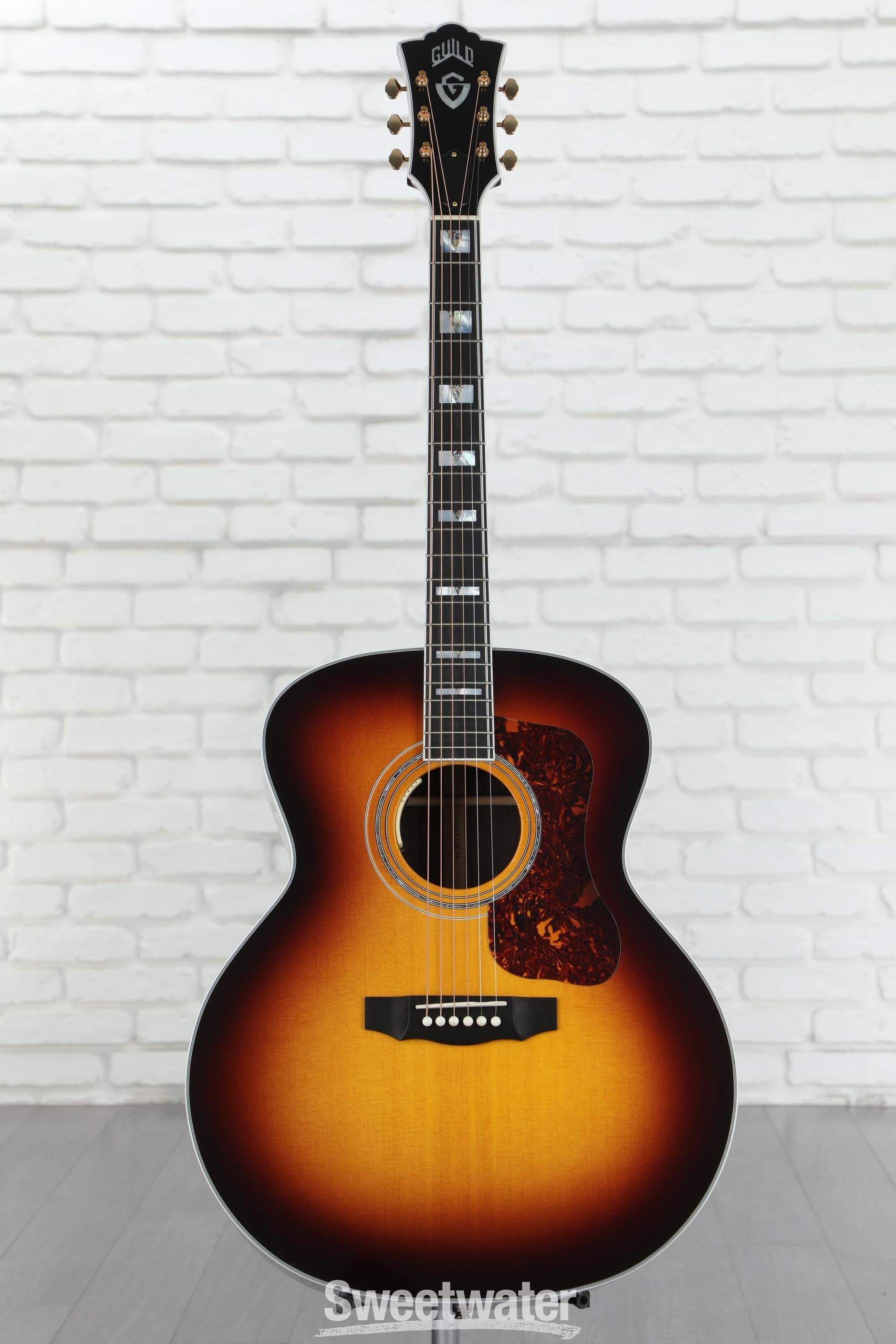 Guild F-55E Jumbo Acoustic-electric Guitar - Antique Burst | Sweetwater