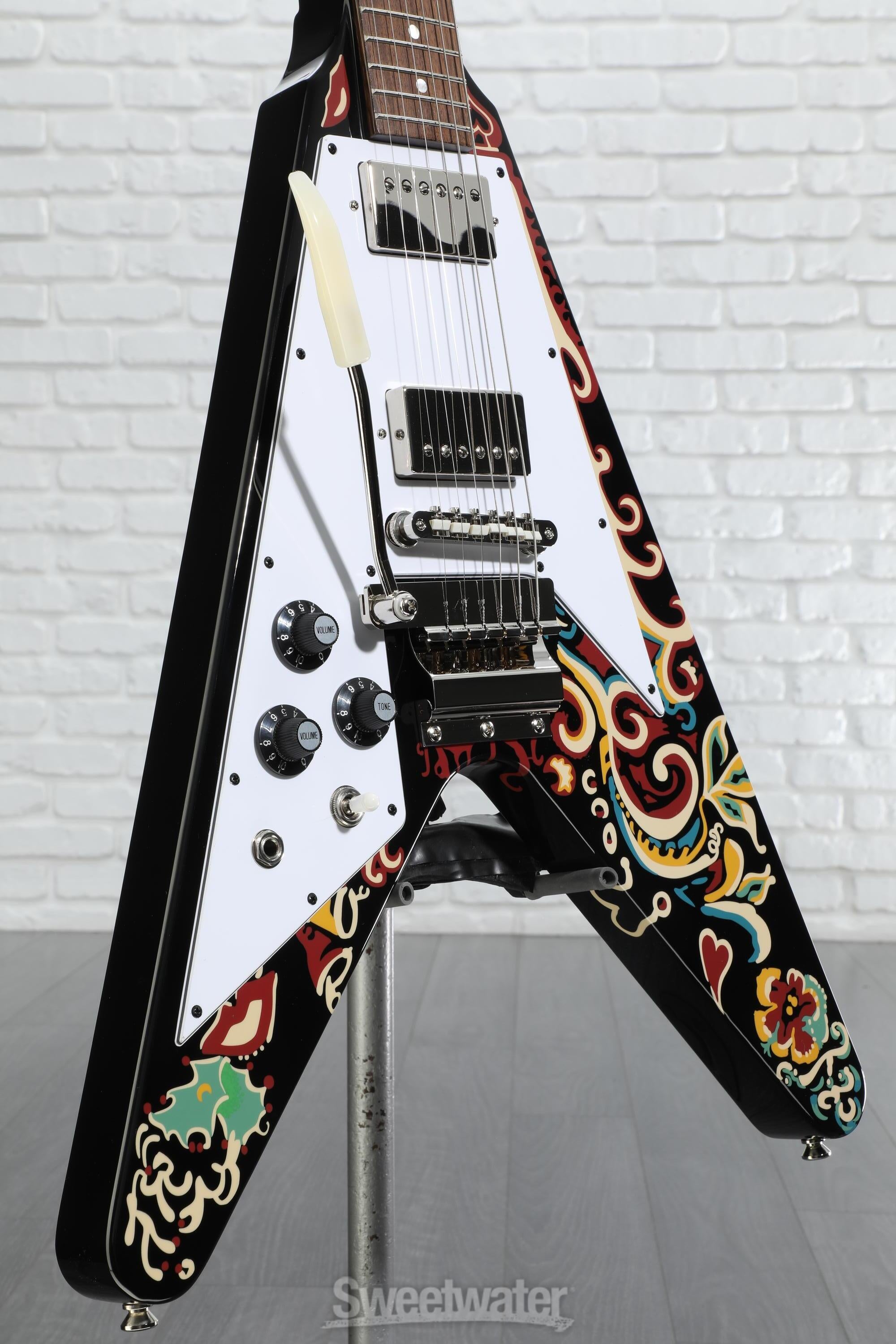 ギター Jimi Hendrix Love Drops FlyingV Lefty Epiphone Jimi Hendrix