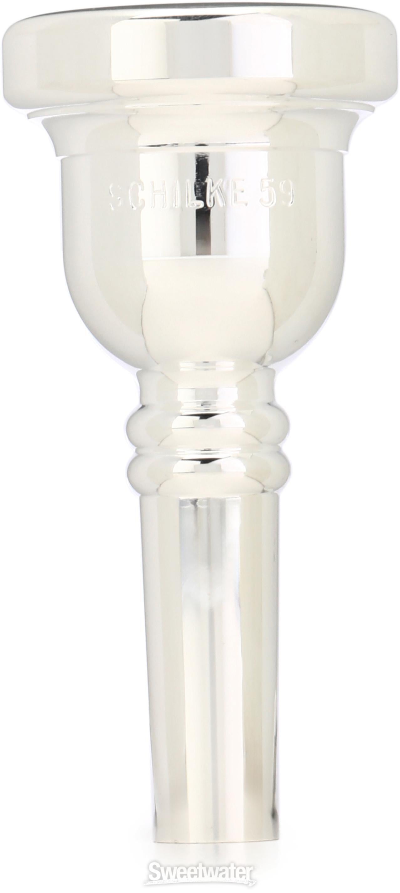 Schilke Bass Trombone Mouthpiece - 59, Silver-plated