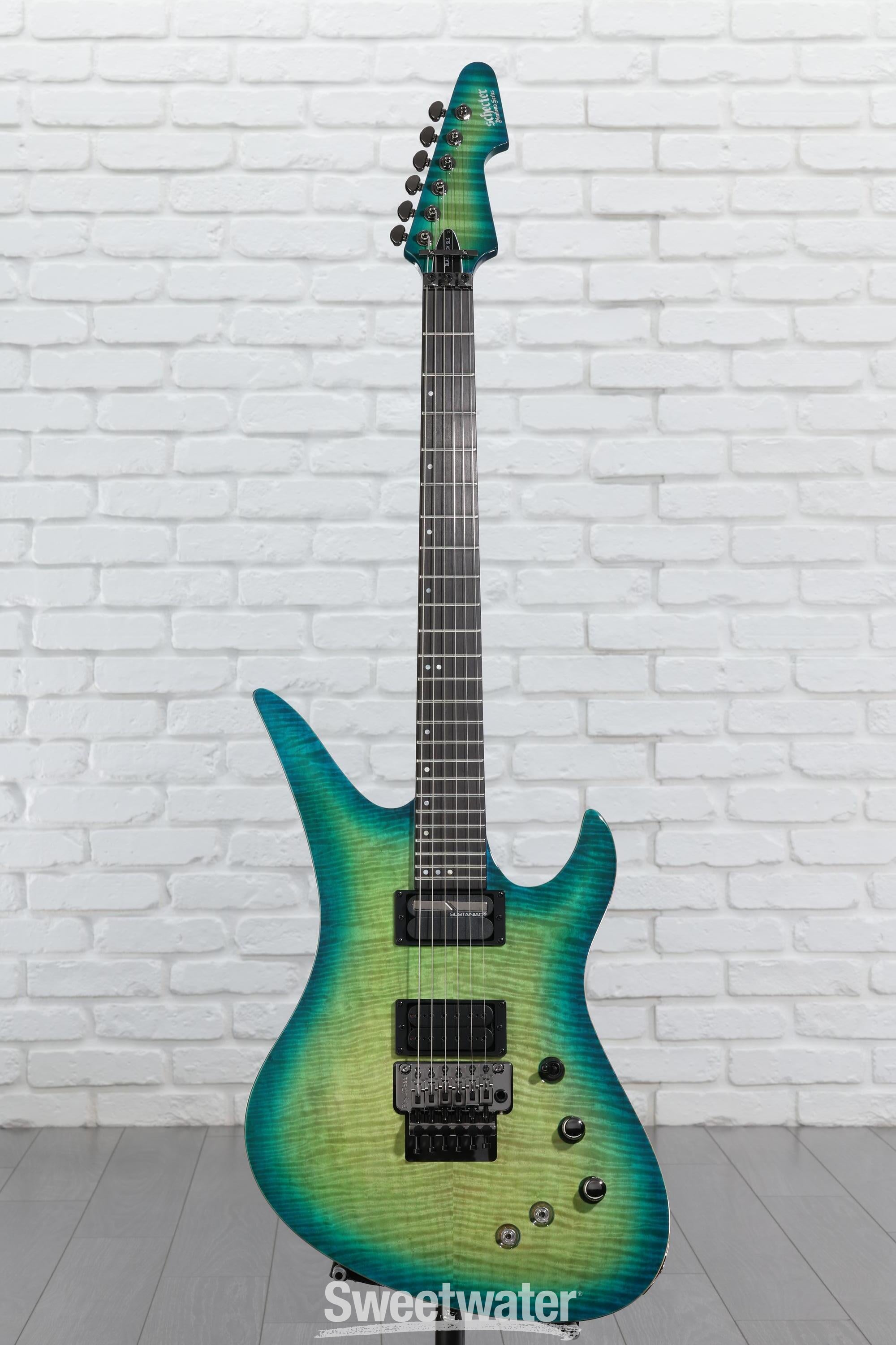ギター SCHECTER BLACKJACK SLS C-1 FR Sustainiac Schecter BlackJack SLS Avenger FR-S - Aquaburst - Sweetwater