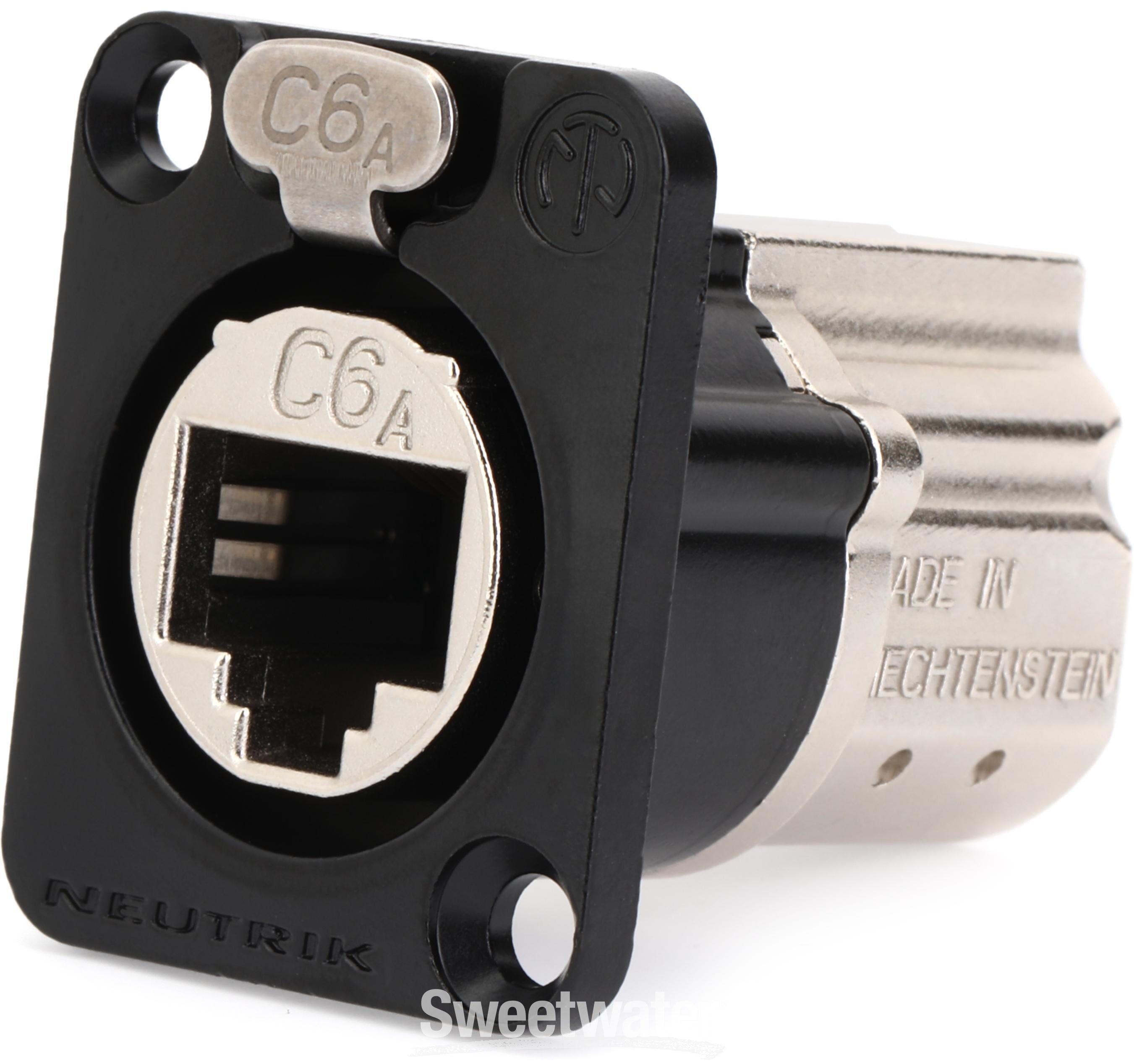 Neutrik NE8FDX-P6-B Panel Connector | Sweetwater