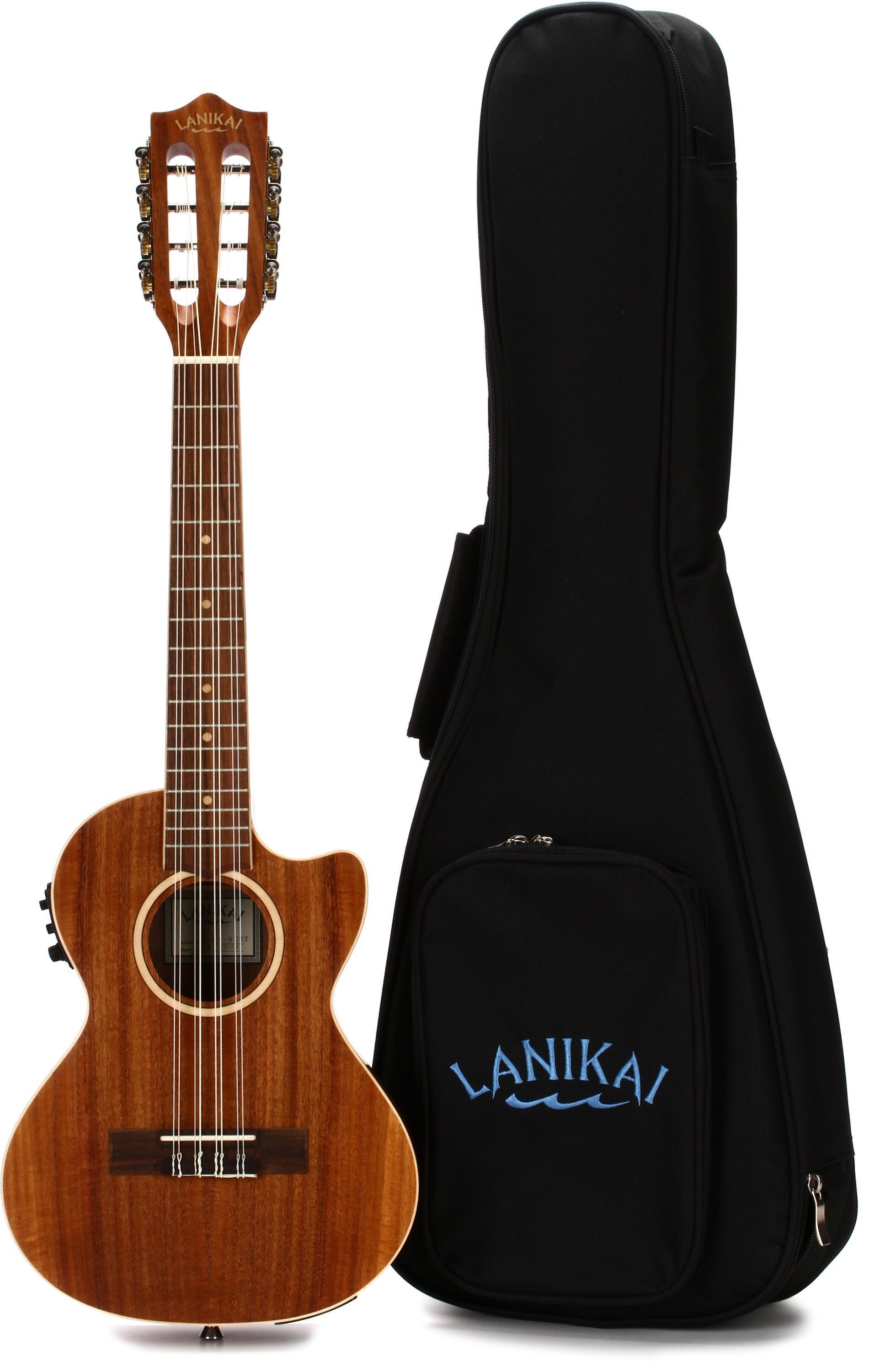 Photo of Lanikai ACST-8CET Tenor 8-String Acoustic-Electric Ukulele - Natural
